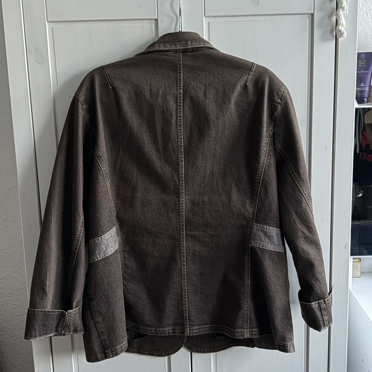 Vintage Vintage oversized denim jacket Size L / US 10 / IT 46 - 4 Thumbnail
