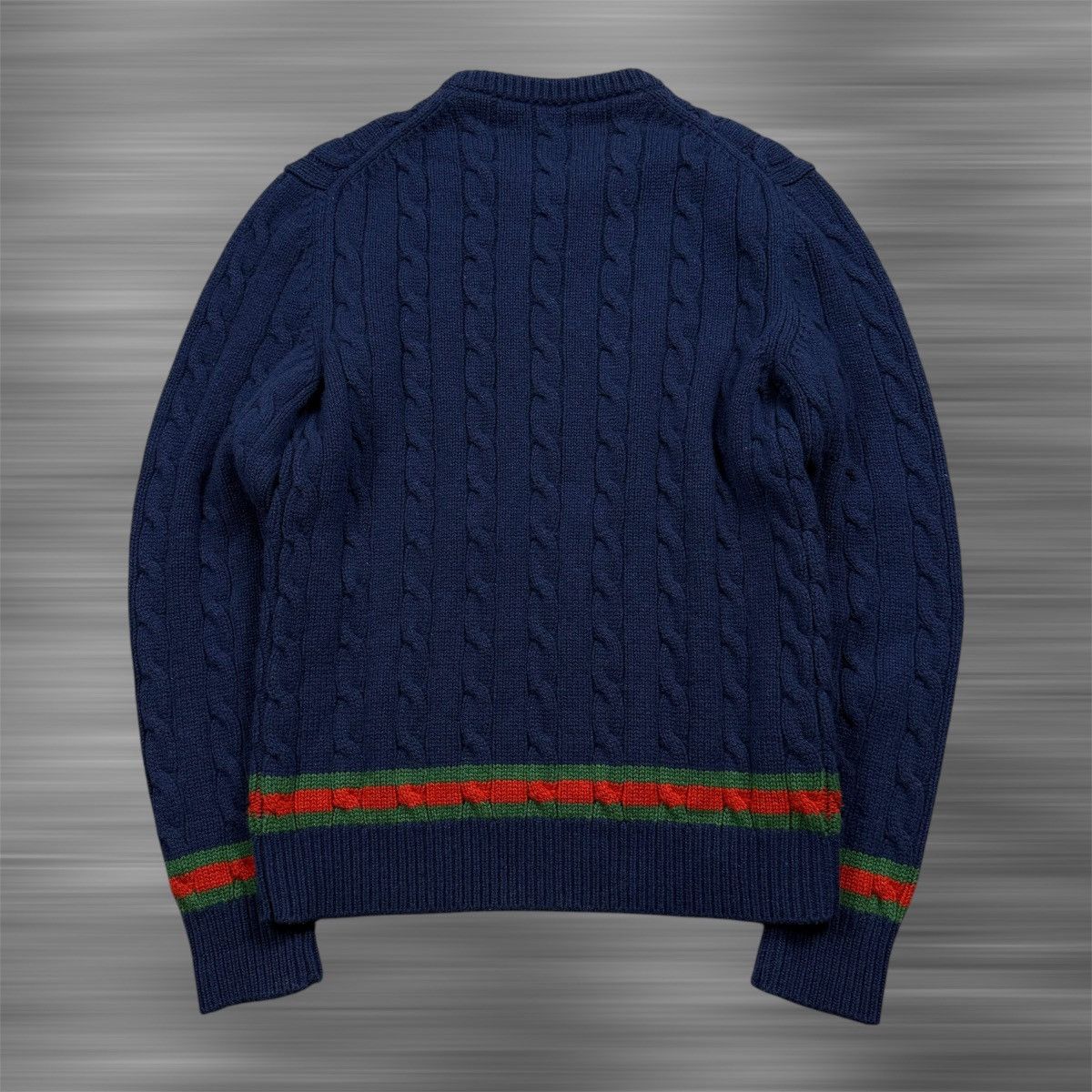Gucci Gucci Striped Cable-knit Cashmere Sweater Size US S / EU 44-46 / 1 - 5 Thumbnail