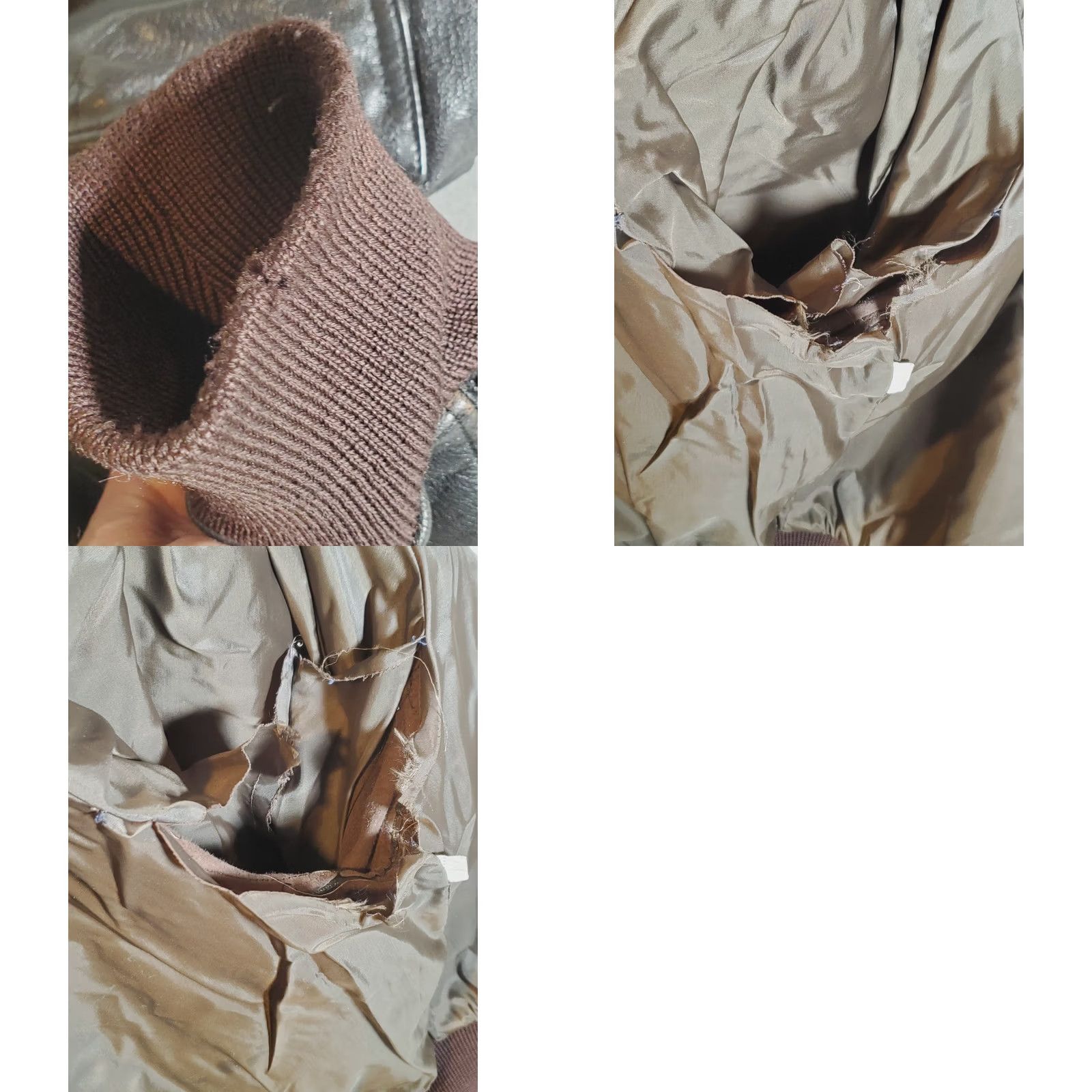 Vintage VINTAGE L.L.Bean Goatskin Leather A2 Flight Bomber Jacket 07016 Dark Brown Men's 44 Size US S / EU 44-46 / 1 - 11 Thumbnail