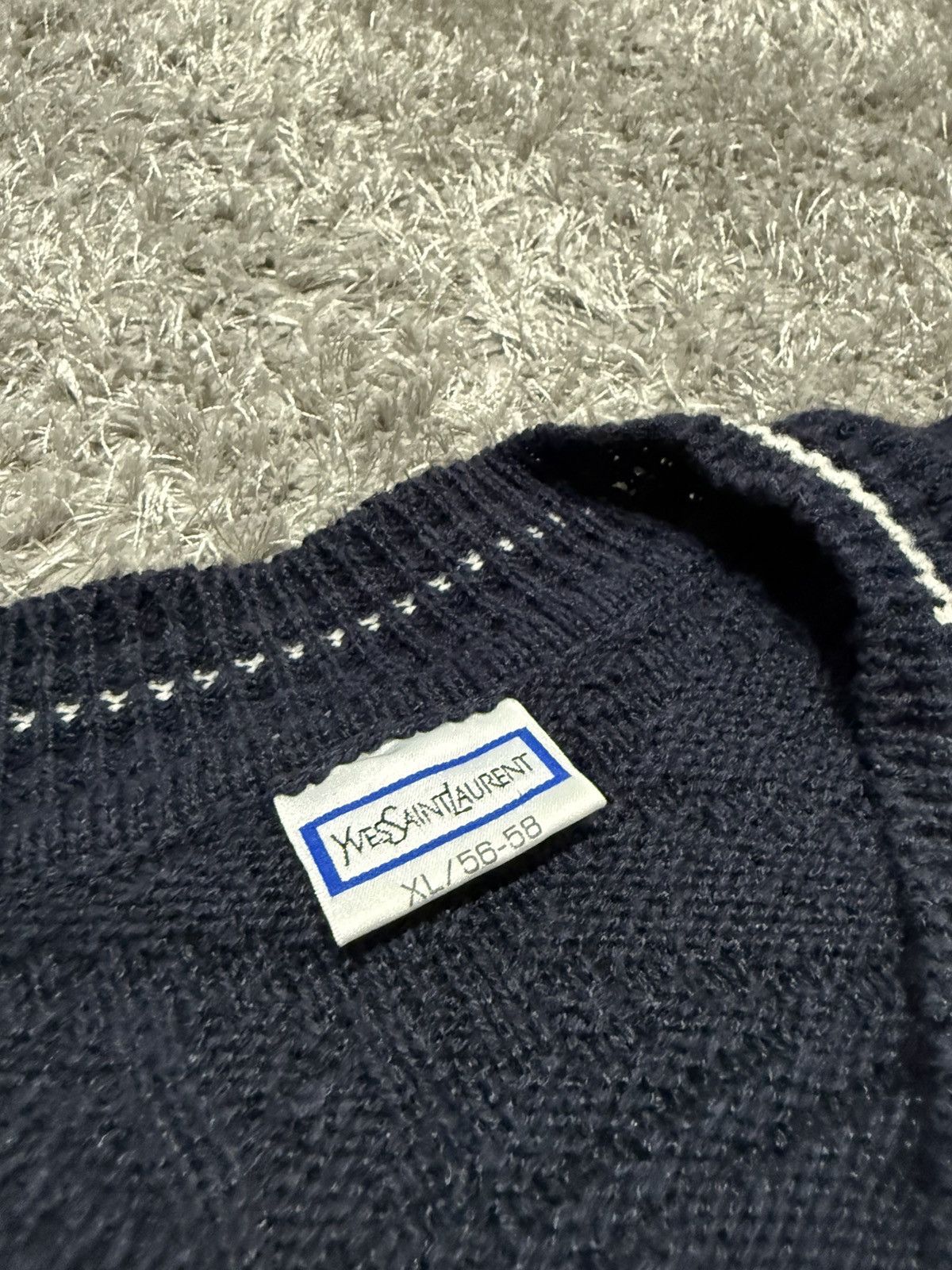 Yves Saint Laurent Vintage Yves Saint Laurent YSL jumper V neck knit Size US XL / EU 56 / 4 - 3 Thumbnail