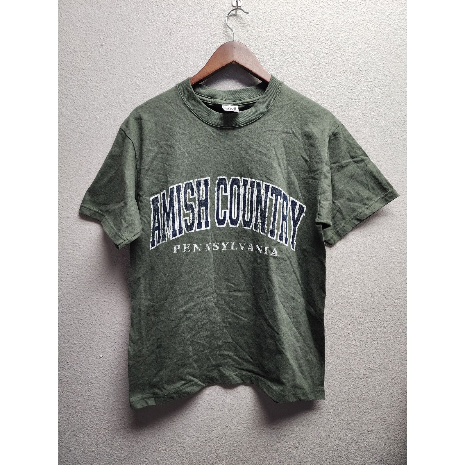 Anvil Y2K Amish Country Pennsylvania Tee Anvil Olive Green M Size US M / EU 48-50 / 2 - 1 Thumbnail