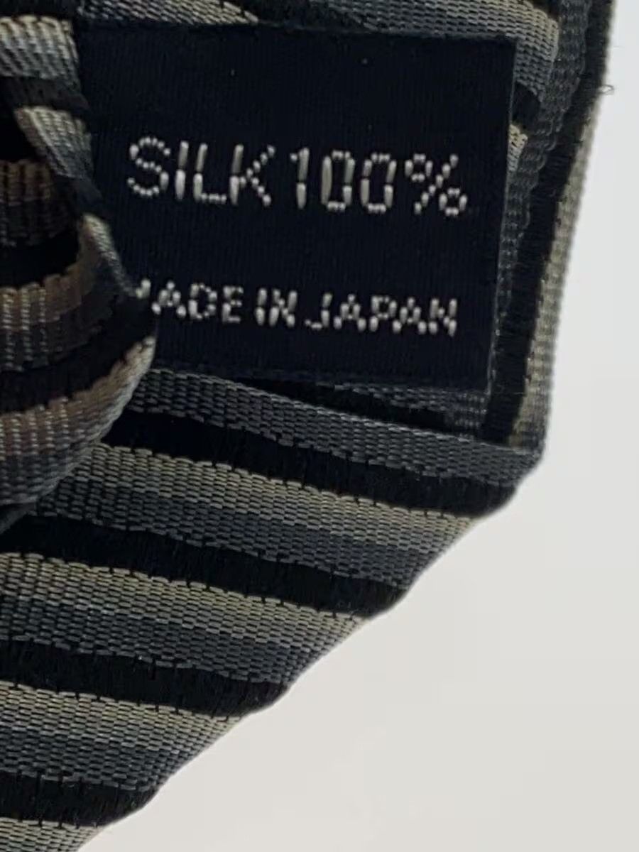 Yohji Yamamoto Striped Silk Tie Size ONE SIZE - 4 Thumbnail