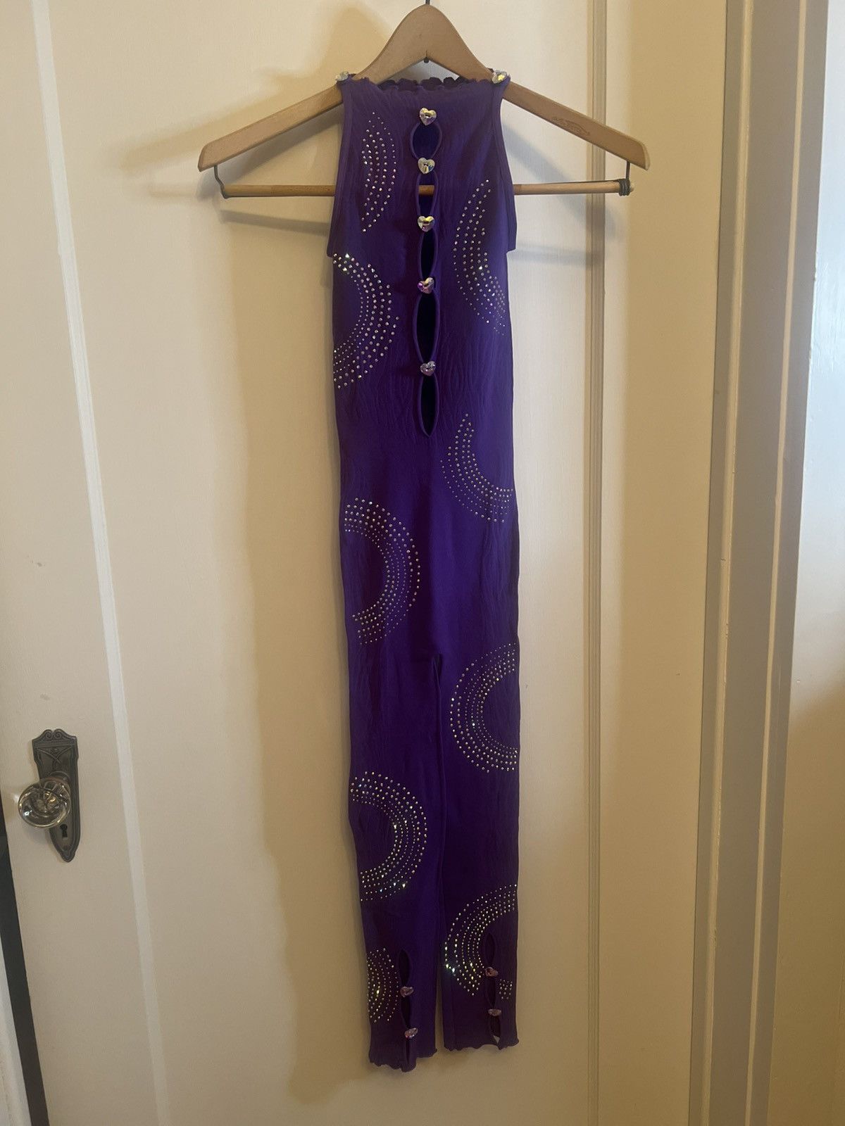 Poster Girl ONE SIZE PURPLE poster, girl jumpsuit Size 26" / US 2 / IT 38 - 1 Thumbnail
