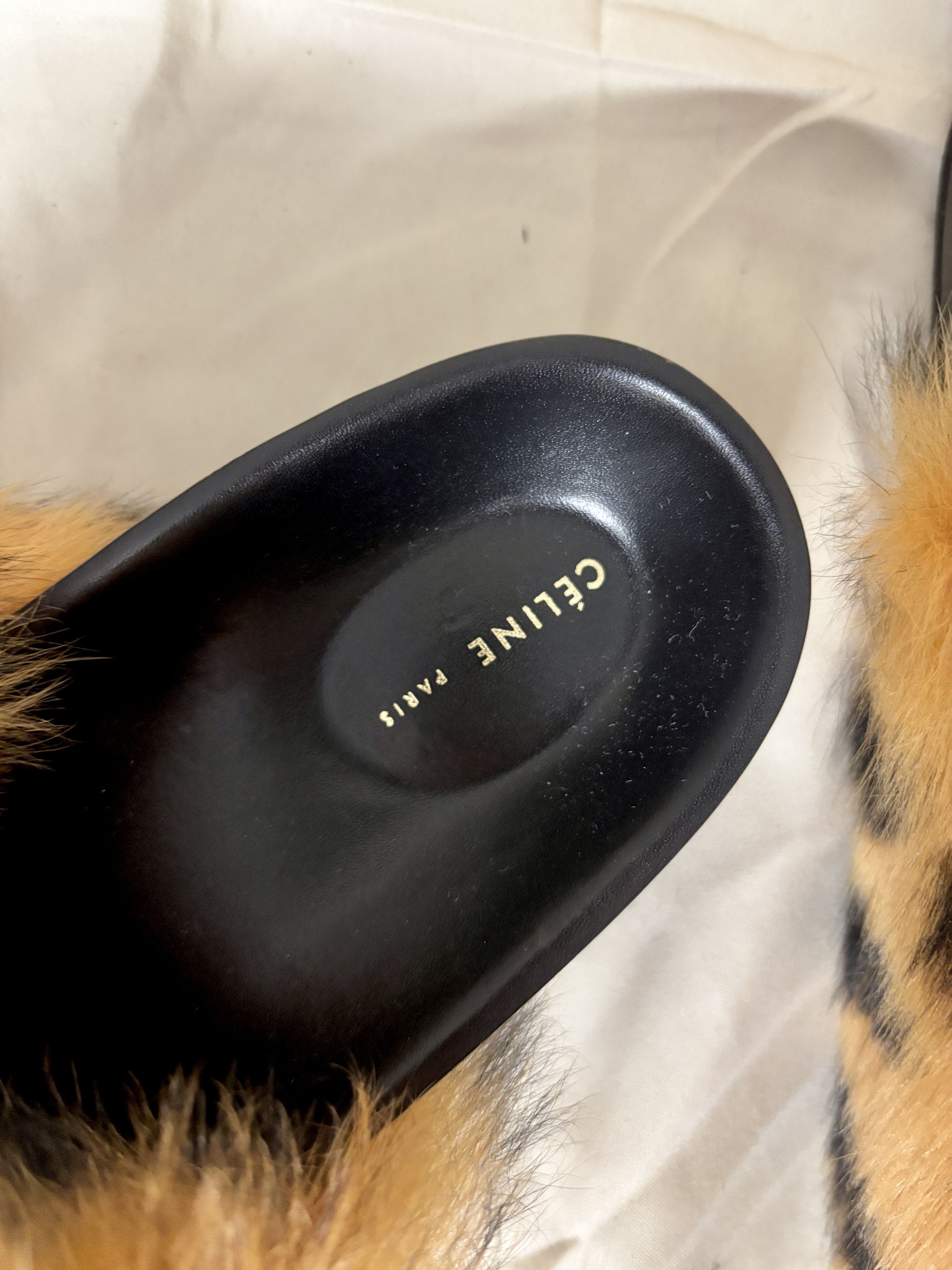 Celine Celine Furry Slides by Phoebe Philo - NIB, sz 36 Size US 6 / IT 36 - 6 Thumbnail