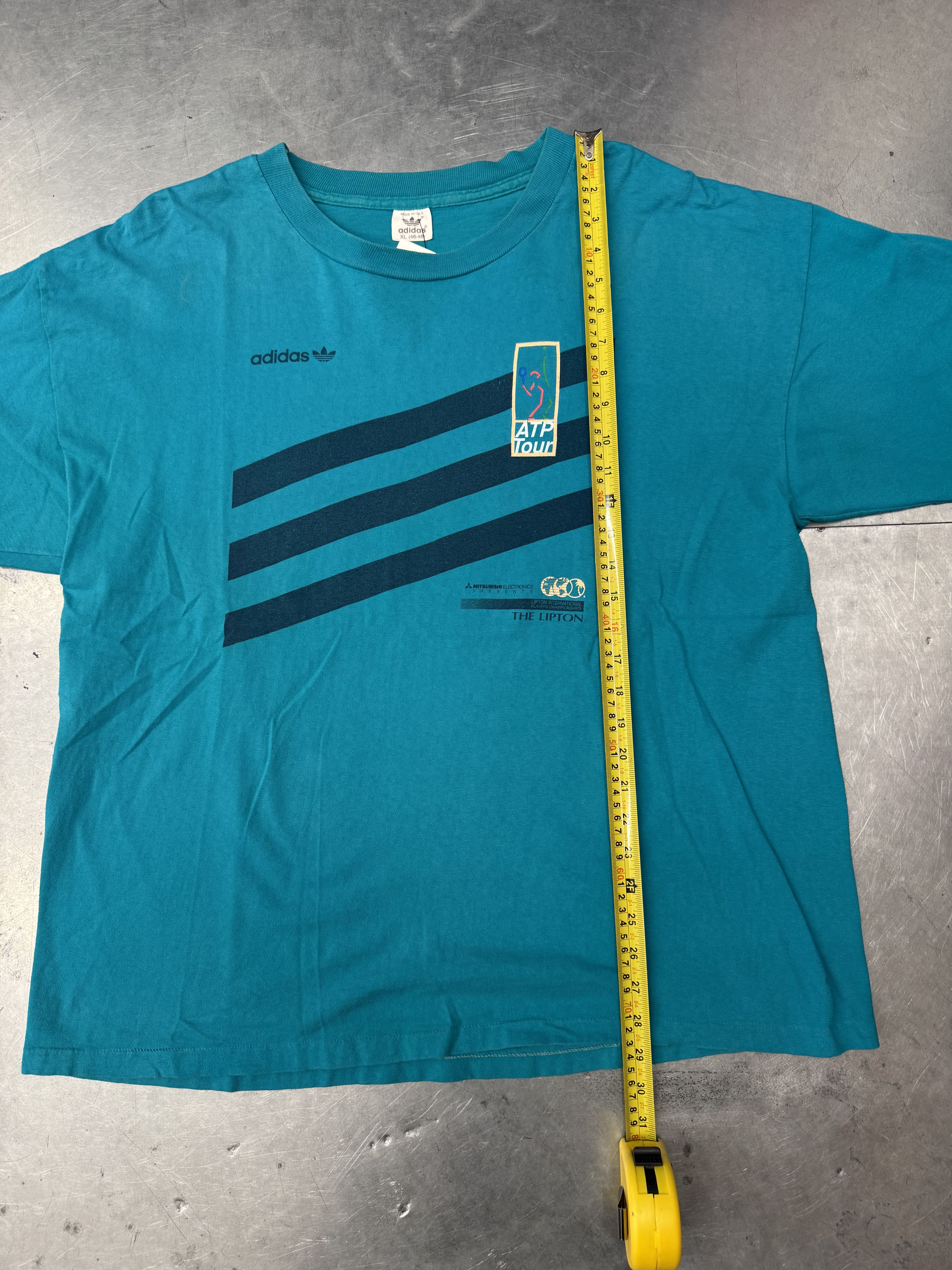 Adidas Vintage Adidas ATP Tour Tee Size US XL / EU 56 / 4 - 2 Thumbnail