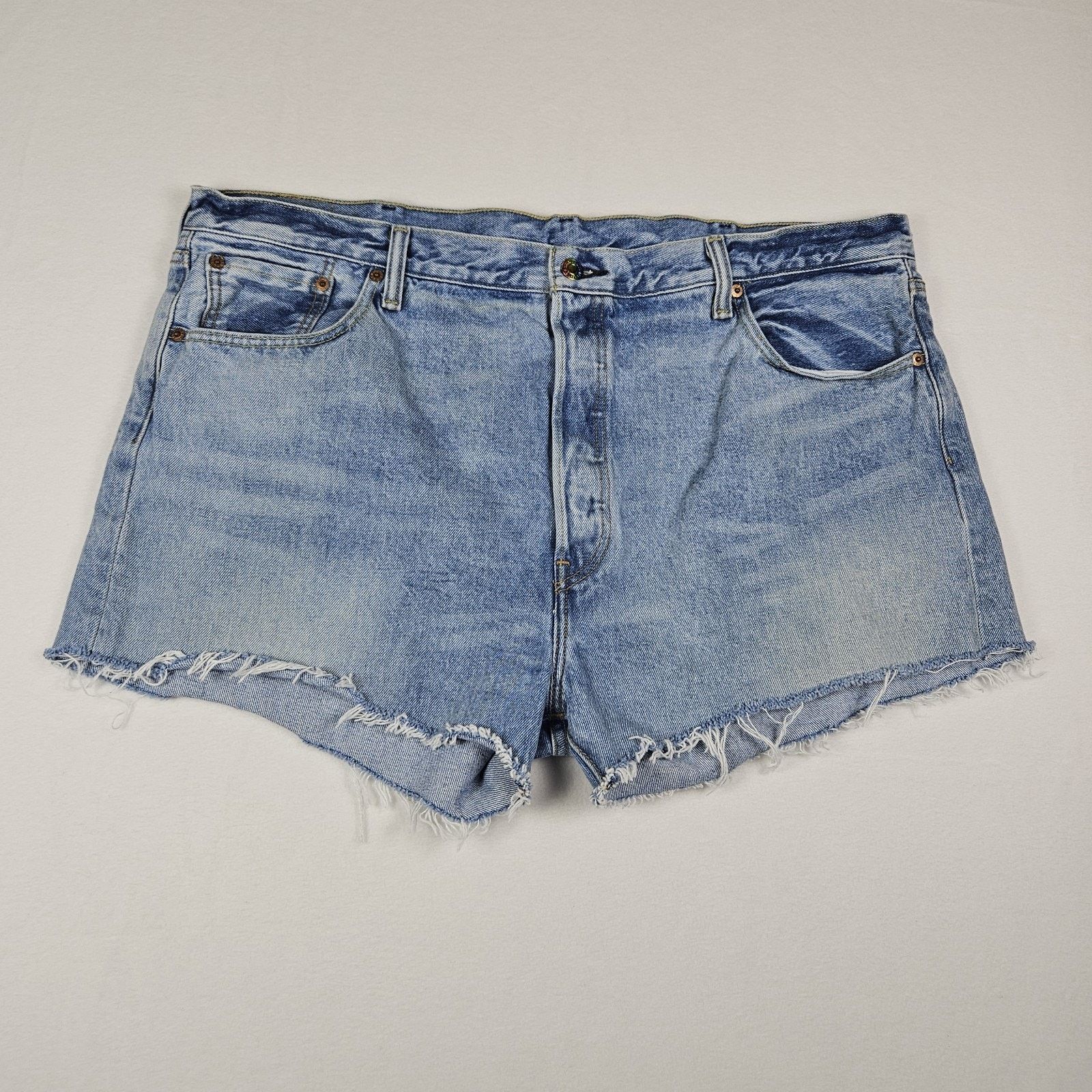 Levi's Levis 501 Pride Jean Cutoff Shorts Denim Size 42" / US 20 - 3 Thumbnail