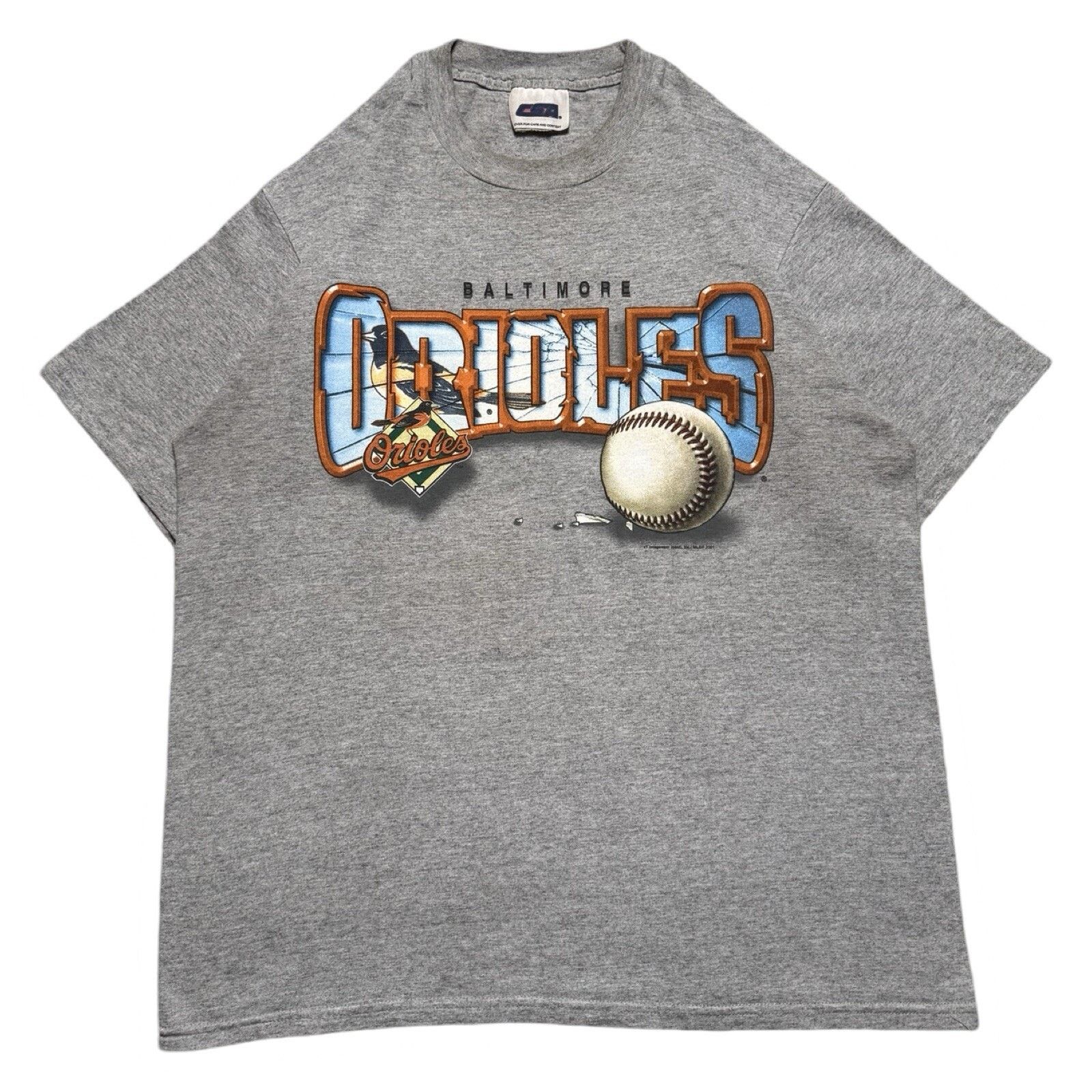 CSA Vintage 2001 Baltimore Orioles Shattered Graphic T Shirt CSA Size US M / EU 48-50 / 2 - 1 Thumbnail