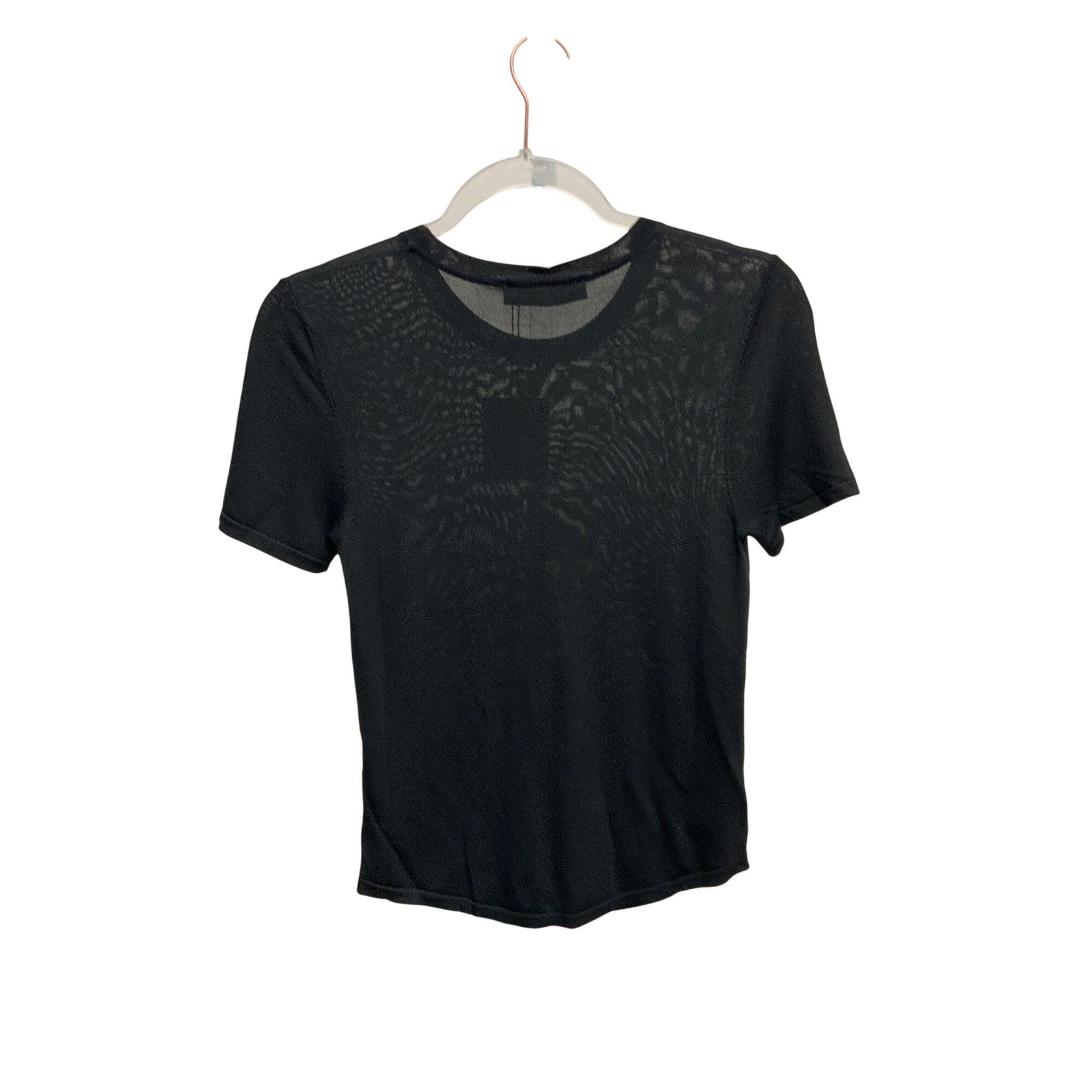 Zara Zara Sheer Black Fitted Top Size M / US 6-8 / IT 42-44 - 1 Thumbnail