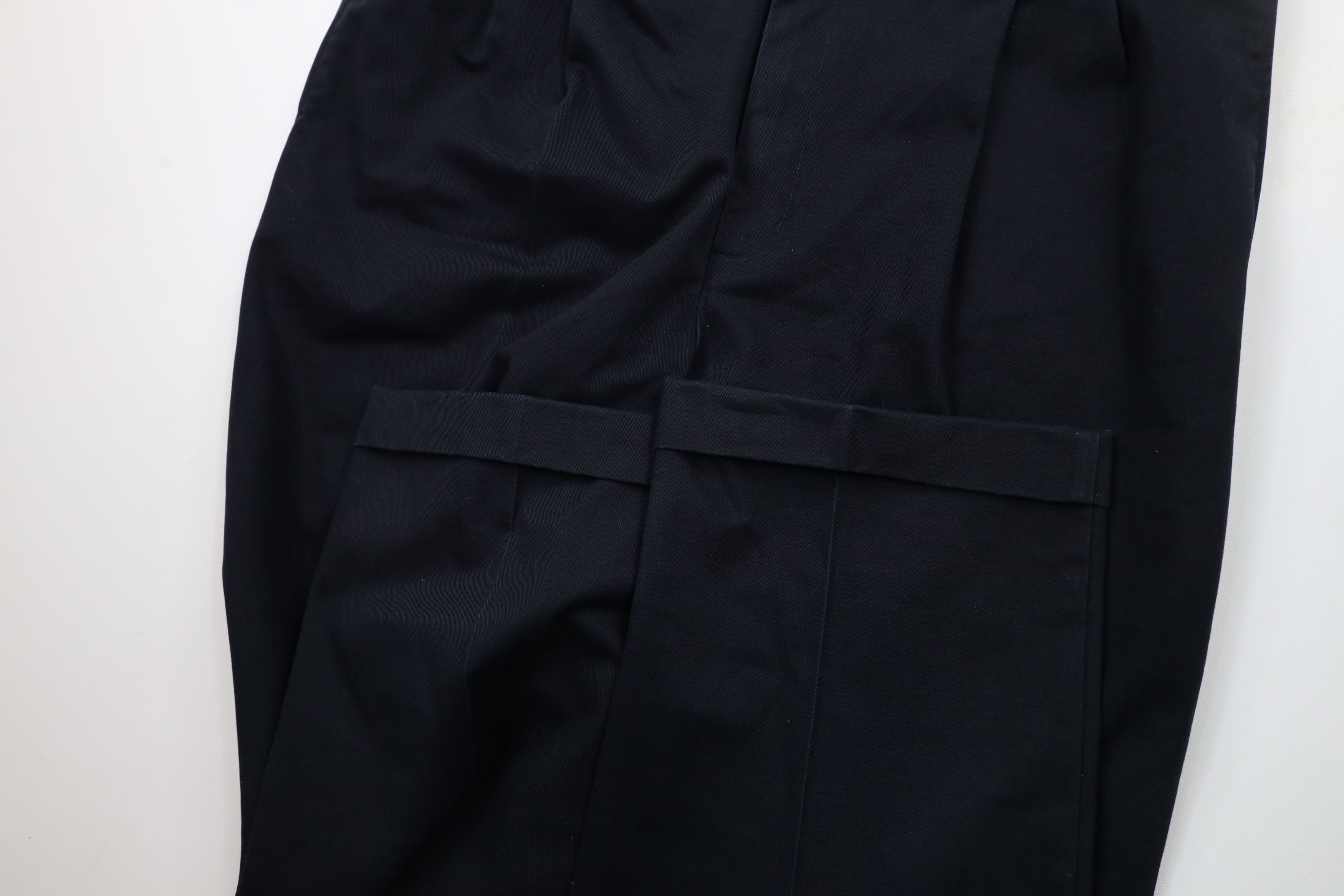 Lands' End × Vintage Vintage Lands End Cuffed Wide Leg Chino Pants Navy Blue Size US 38 / EU 54 - 5 Thumbnail