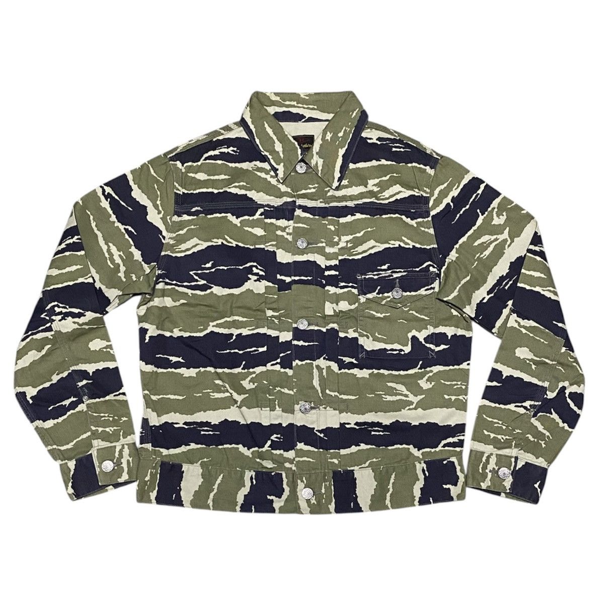 Yank Shire Camouflage Type 1 Buckle Back Denim Jacket