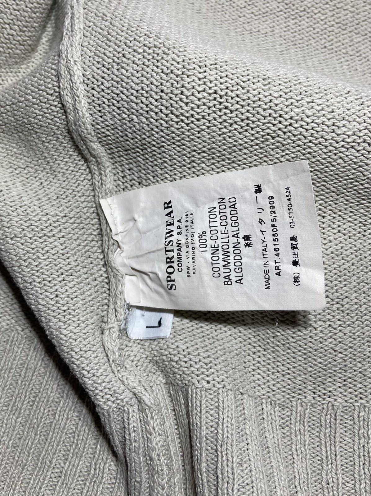 Massimo Osti × Stone Island × Vintage 💥Stone Island vintage knitted rare sweatshirt‼️ Size US M / EU 48-50 / 2 - 14 Thumbnail