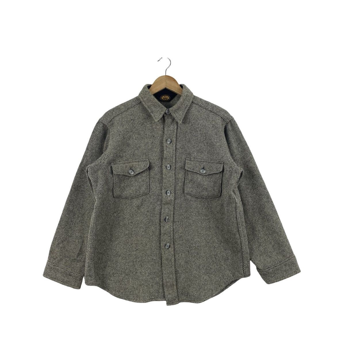 Vintage Vintage CLASSIC BRAND Striped Workwear Overshirt Shacket Size US L / EU 52-54 / 3 - 4 Thumbnail