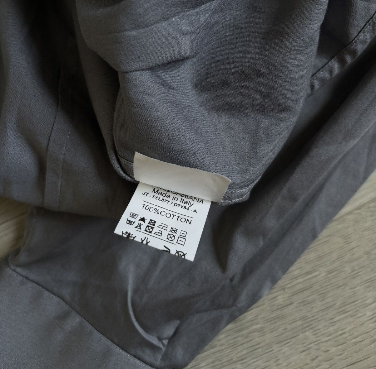 Dolce & Gabbana × Vintage Vintage Dolce Gabbana Silver Shirt Button Up Size US L / EU 52-54 / 3 - 4 Thumbnail