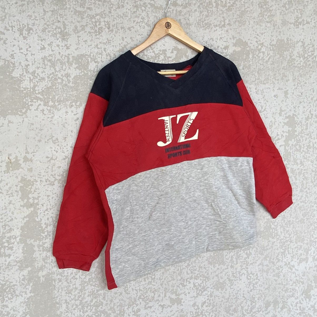 Other Vintage Jantzen Big Printed Crewneck Sweatshirt Red/Gray Size US M / EU 48-50 / 2 - 3 Thumbnail