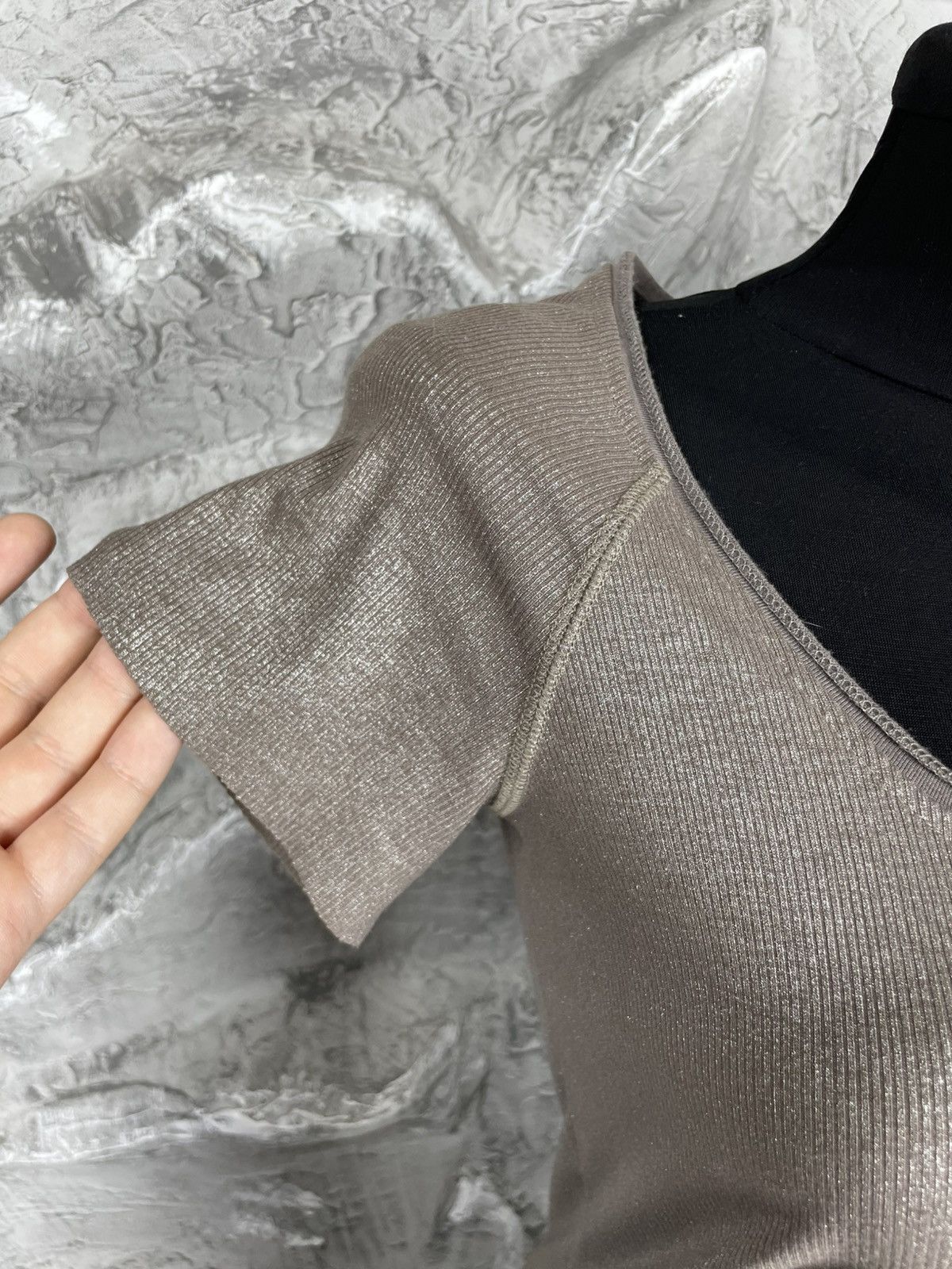 Japanese Brand × Le Grande Bleu (L.G.B.) L.G.B Glamour Shiny Blouse Dress Japanese Archive Y2K Size S / US 4 / IT 40 - 6 Thumbnail