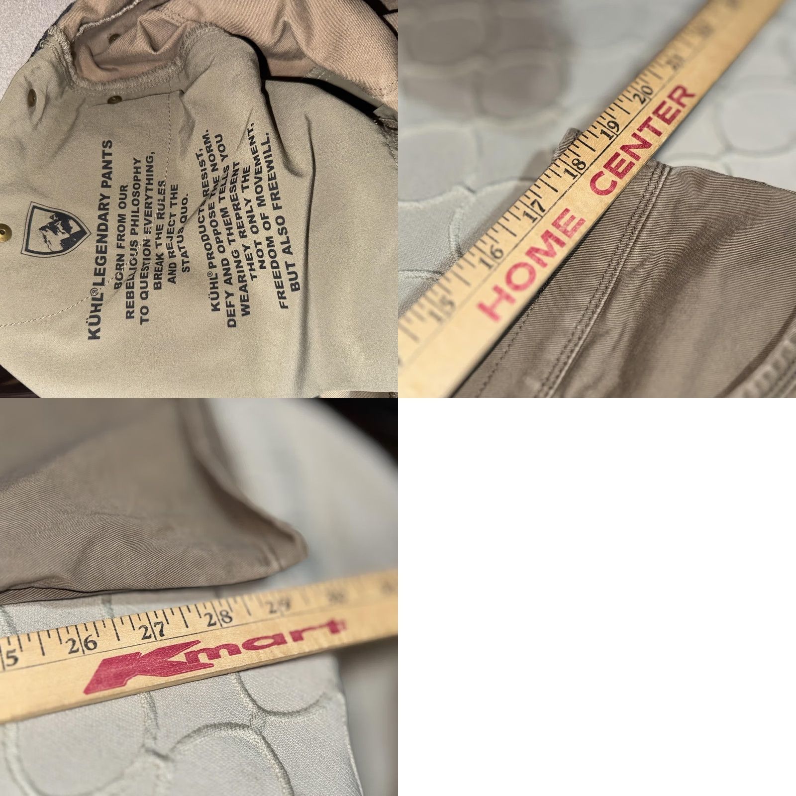 Vintage KÜHL Pants Mens 38x30 Khaki Tan Outdoor Hiking Legendary Pants Zip Fly Articulated Mens Pants Parkas? Size US 38 / EU 54 - 8 Thumbnail