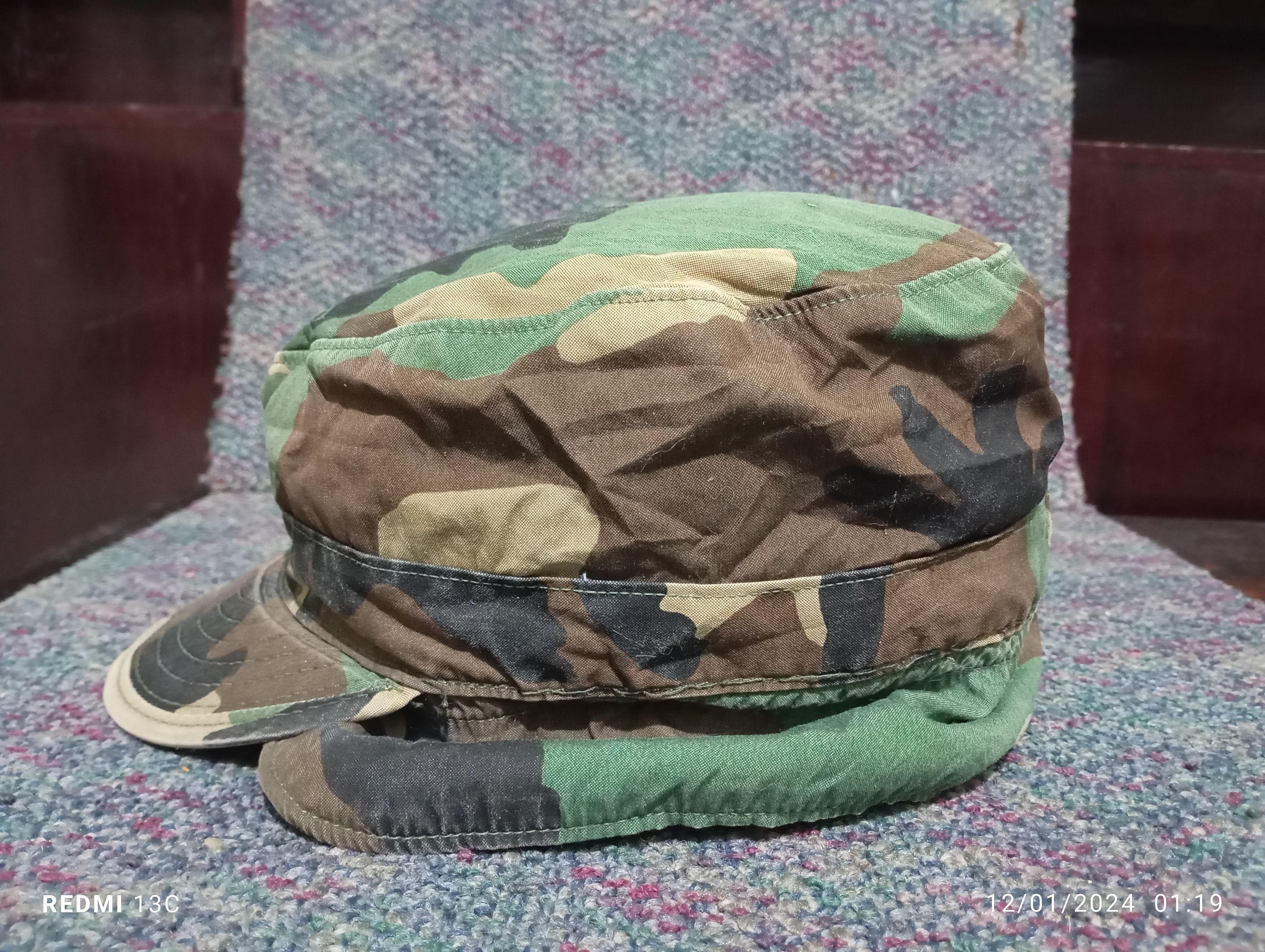 Vintage Vintage US Army Military Hat Cap Made in USA Size ONE SIZE - 4 Thumbnail