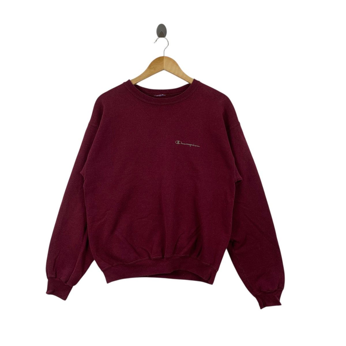 Champion Vintage 90’ CHAMPION REVERSE WEAVE Script Logo Sweatshirt Size M / US 6-8 / IT 42-44 - 3 Thumbnail