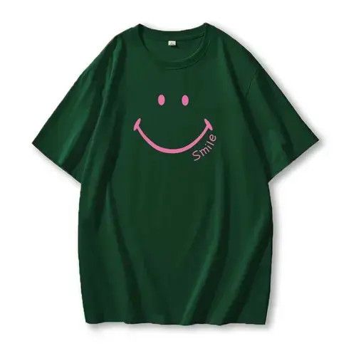 Japanese Brand × Vintage Line Smile Print T-Shirts Women Summer Plus Size Size L / US 10 / IT 46 - 4 Thumbnail