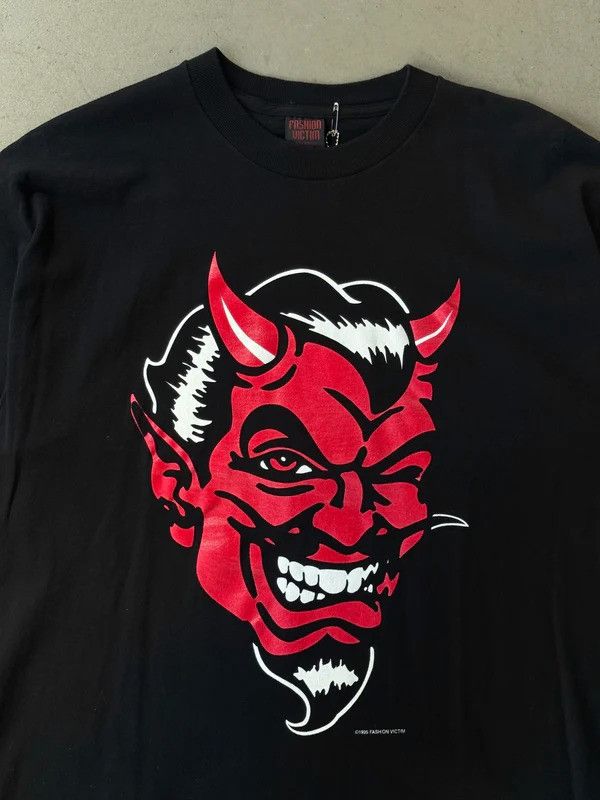 Fashion Victim Vintage 1995 Fashion Victim "Devil Head" Tee Black - M Size US M / EU 48-50 / 2 - 3 Thumbnail