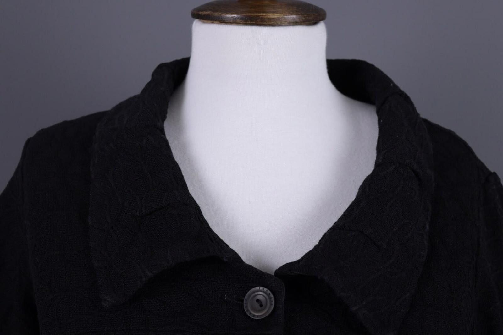 Transit Transit Par Such 392 Black Floral Blouse Shirt Sz 3 / L Size L / US 10 / IT 46 - 7 Thumbnail
