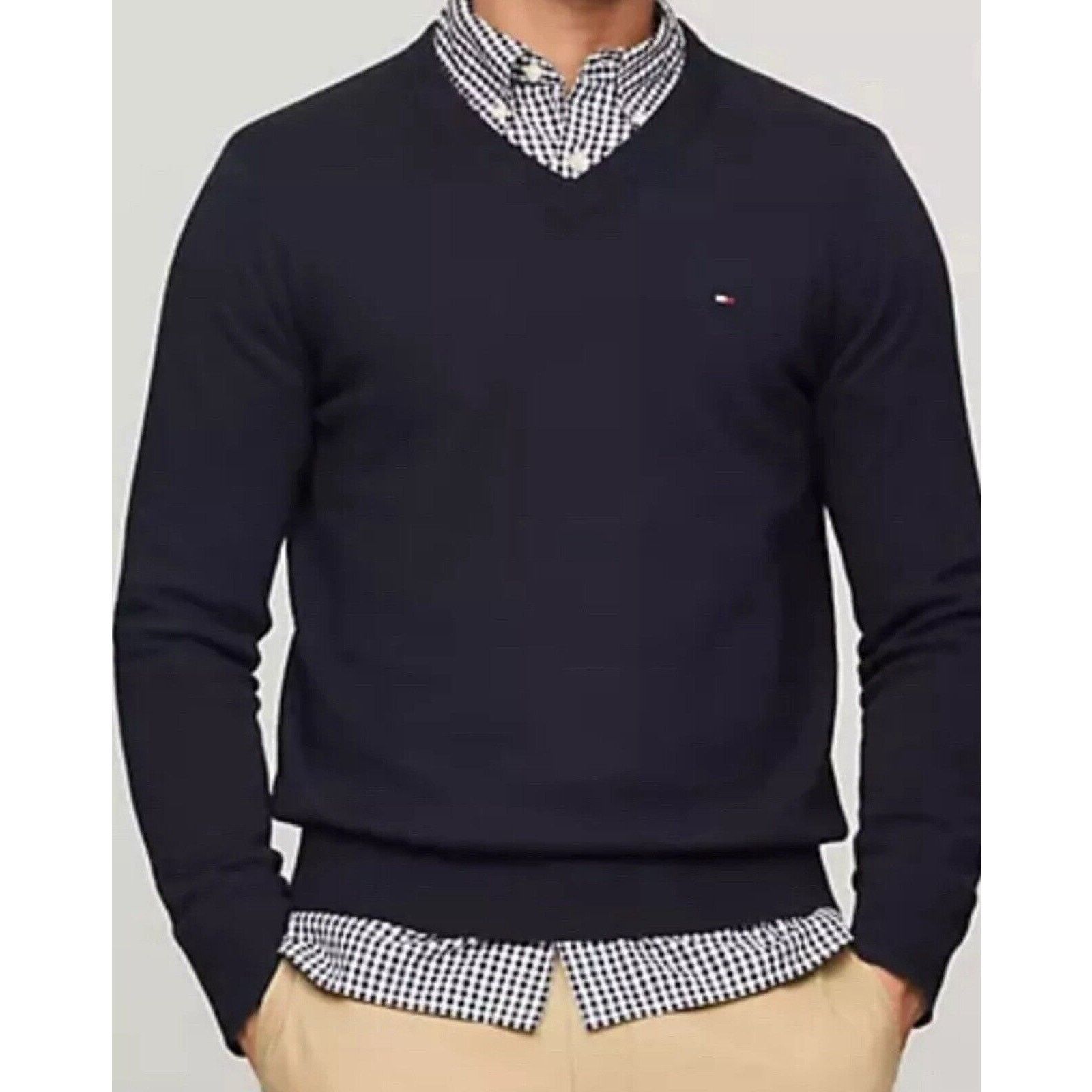 Tommy Hilfiger Tommy Hilfiger Sweater Navy Blue Men’s XXL Essential Solid Size US XXL / EU 58 / 5 - 9 Thumbnail