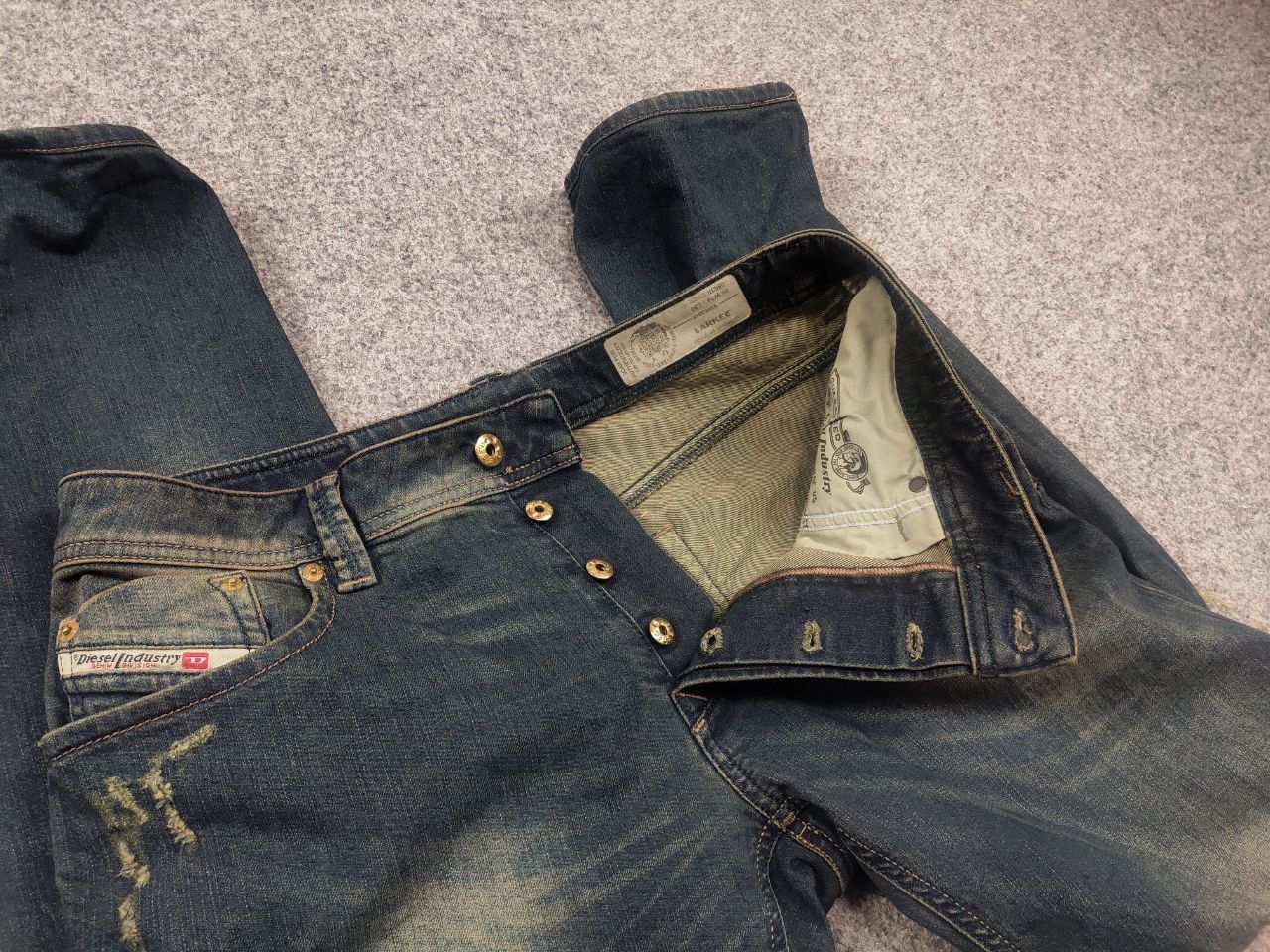 Diesel Vintage Diesel larkee Denim Jeans If Six Was Nine LGB Y2K Size US 34 / EU 50 - 15 Thumbnail