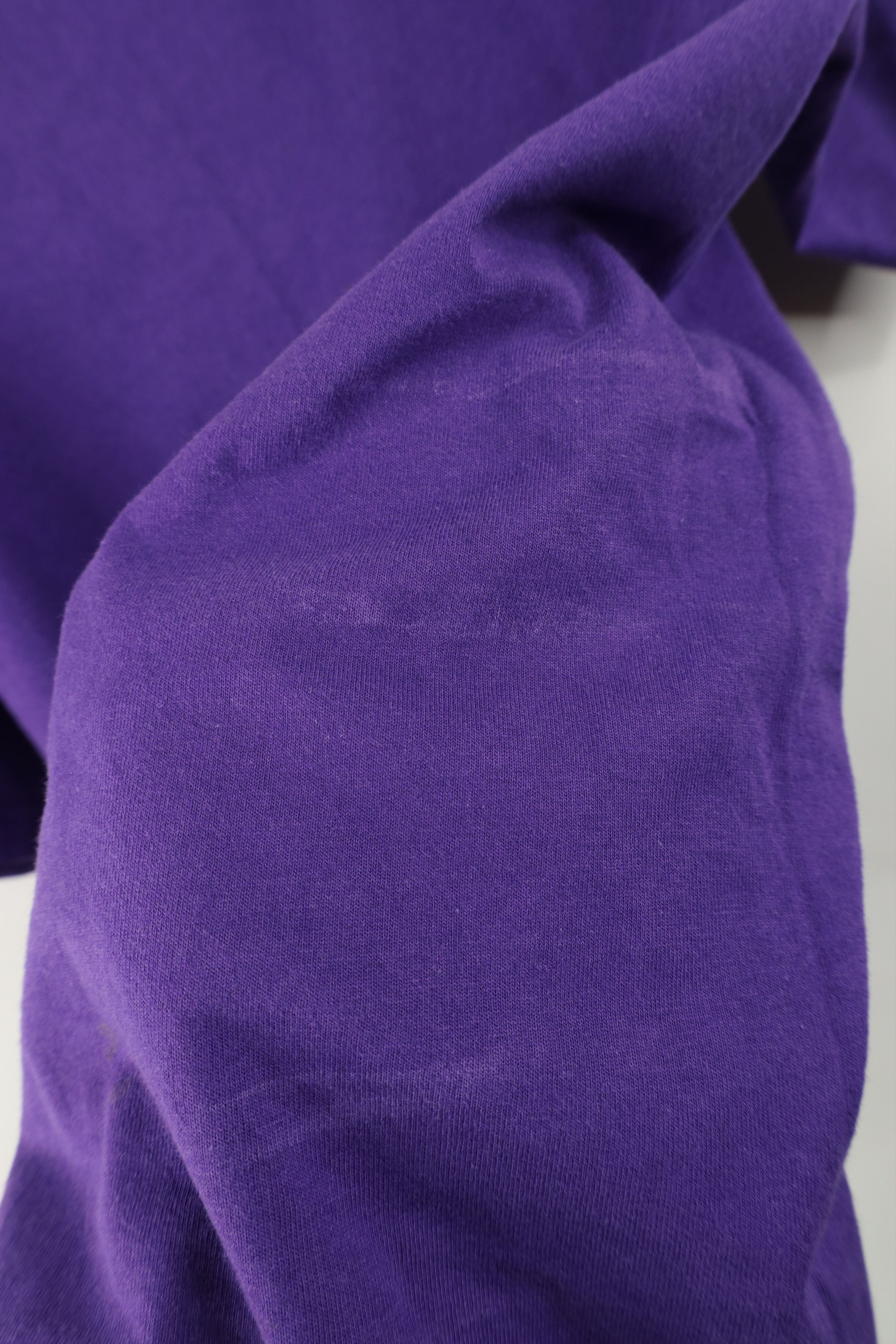 Vintage Vintage 90s Streetwear Blank T-Shirt Purple Cotton USA Size US S / EU 44-46 / 1 - 7 Thumbnail