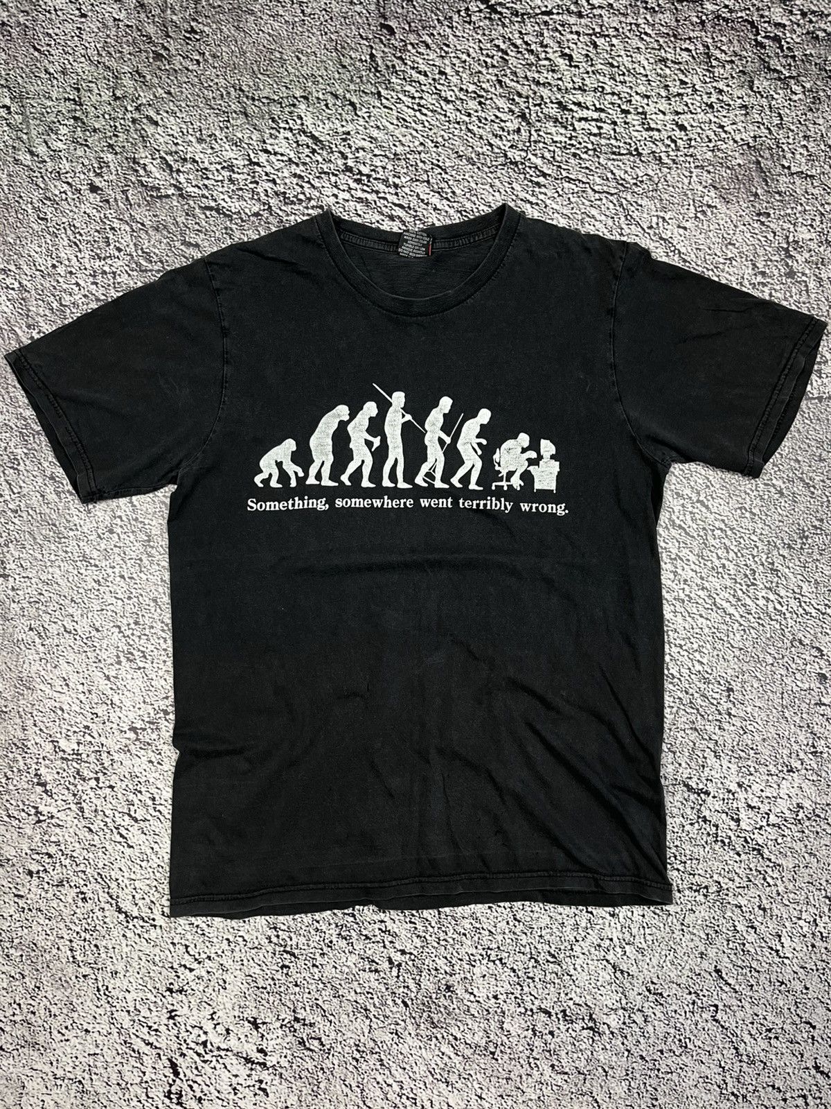 Band Tees Vintage Y2K Evolution humor logo trashed faded tee size L Size US L / EU 52-54 / 3 - 1 Thumbnail