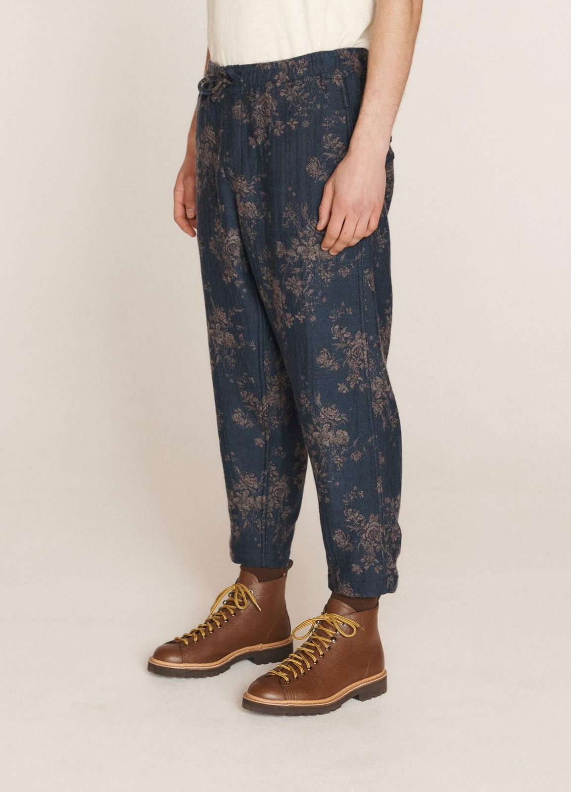 YMC !DS! SS23 YMC Alva Floral Navy Wool Casula Pants Size US 34 / EU 50 - 5 Thumbnail