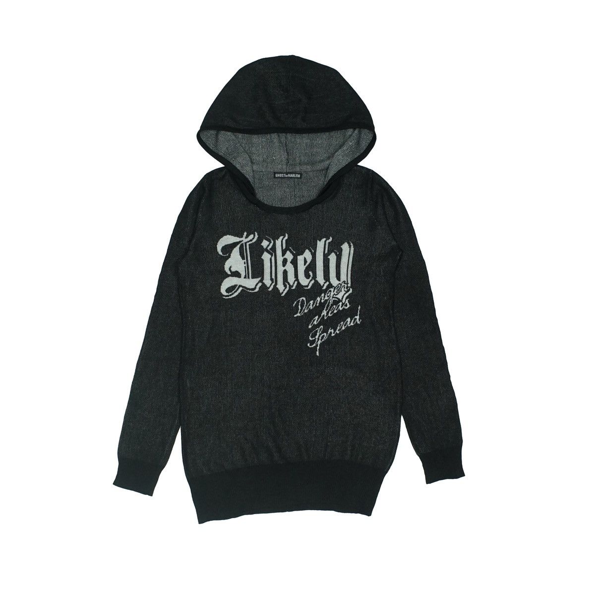 Beauty Beast *NoTariff Ghost of Harlem Knit Hoodie Size ONE SIZE - 3 Thumbnail
