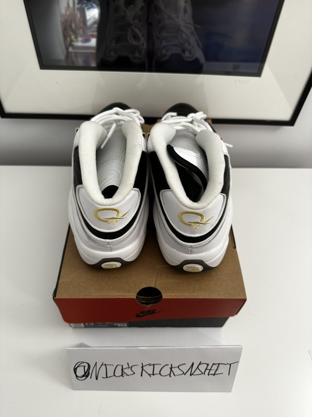 Reebok Reebok Question Mid Black Toe Size US 11.5 / EU 44-45 - 6 Thumbnail