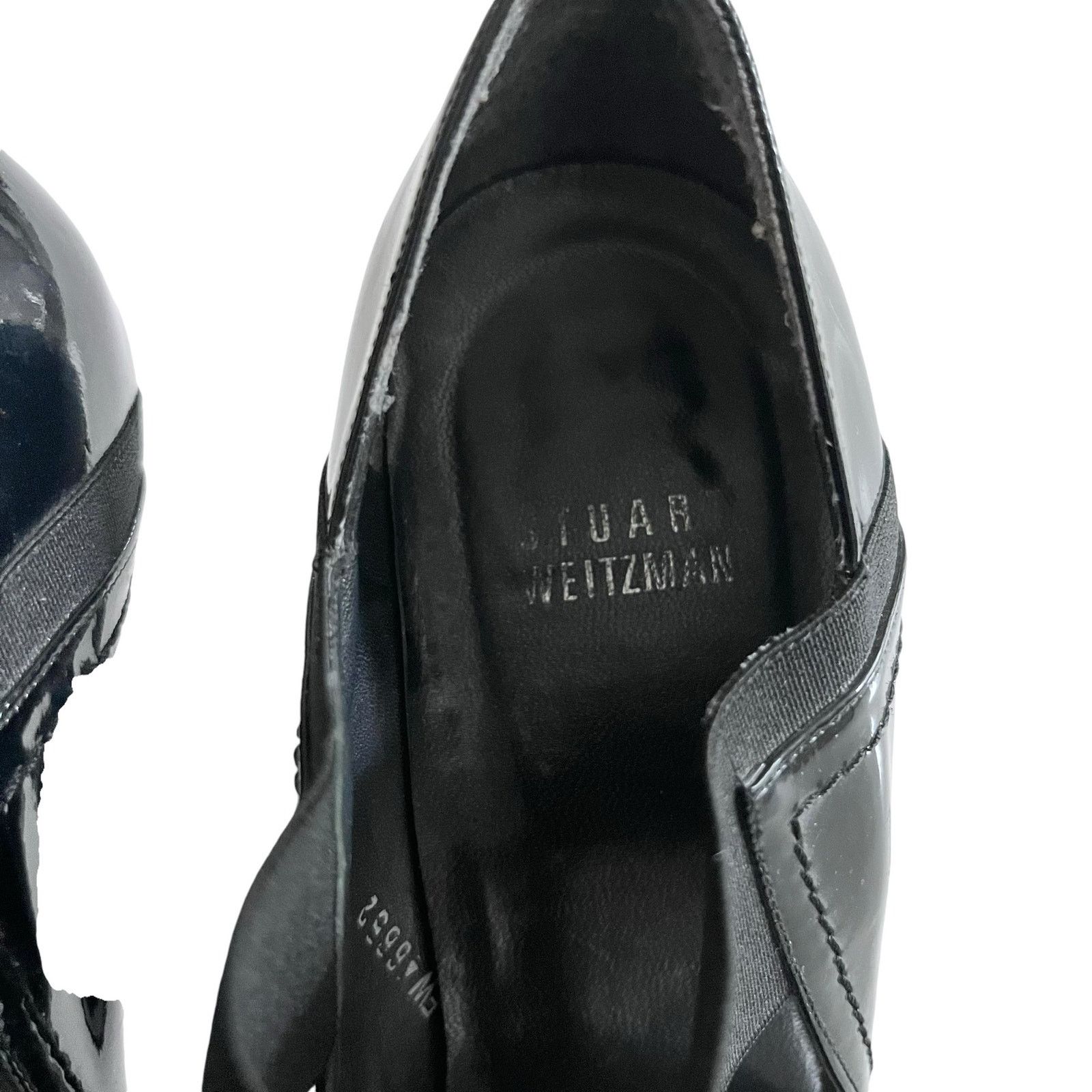 Stuart Weitzman Stuart Weitzman Black Patent Leather Mary Jane Heeled Pumps Size US 8 / IT 38 - 10 Thumbnail