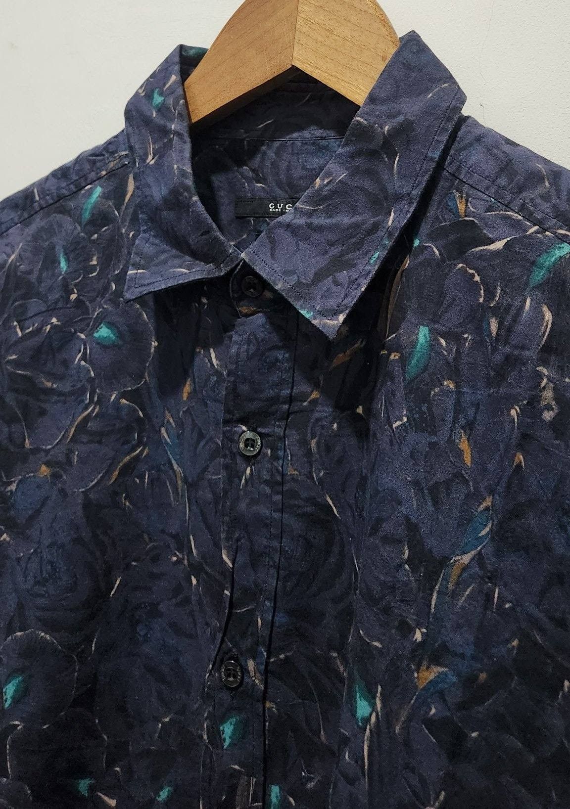 Gucci Gucci x Tom Ford Button Up Long Sleeve Slim Printed Design Size US M / EU 48-50 / 2 - 6 Thumbnail