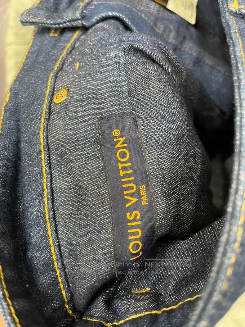 Louis Vuitton Louis Vuitton SS24 New Fei-Dong Co-branded Gold Silk Logo Size US 30 / EU 46 - 6 Thumbnail