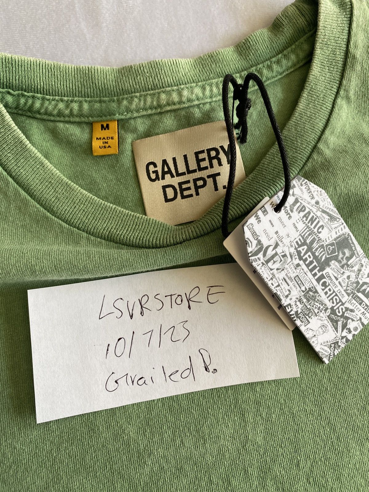 Gallery Dept. Gallery Dept. Vintage Logo Tee Kelly Green Medium Size US M / EU 48-50 / 2 - 6 Thumbnail