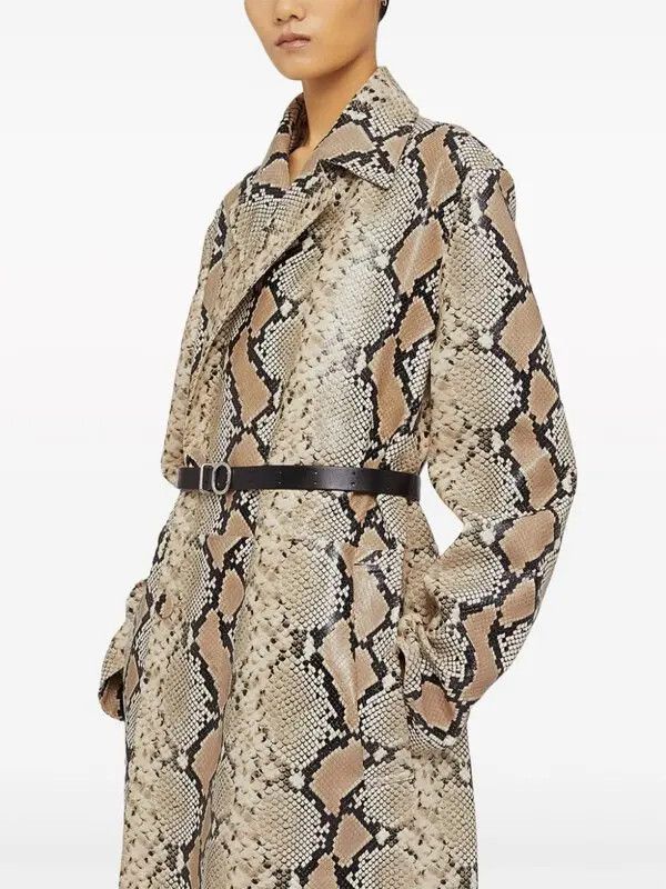 Jil Sander o1w1db10825 Long Coat in Multicolor Size XL / US 12-14 / IT 48-50 - 4 Thumbnail