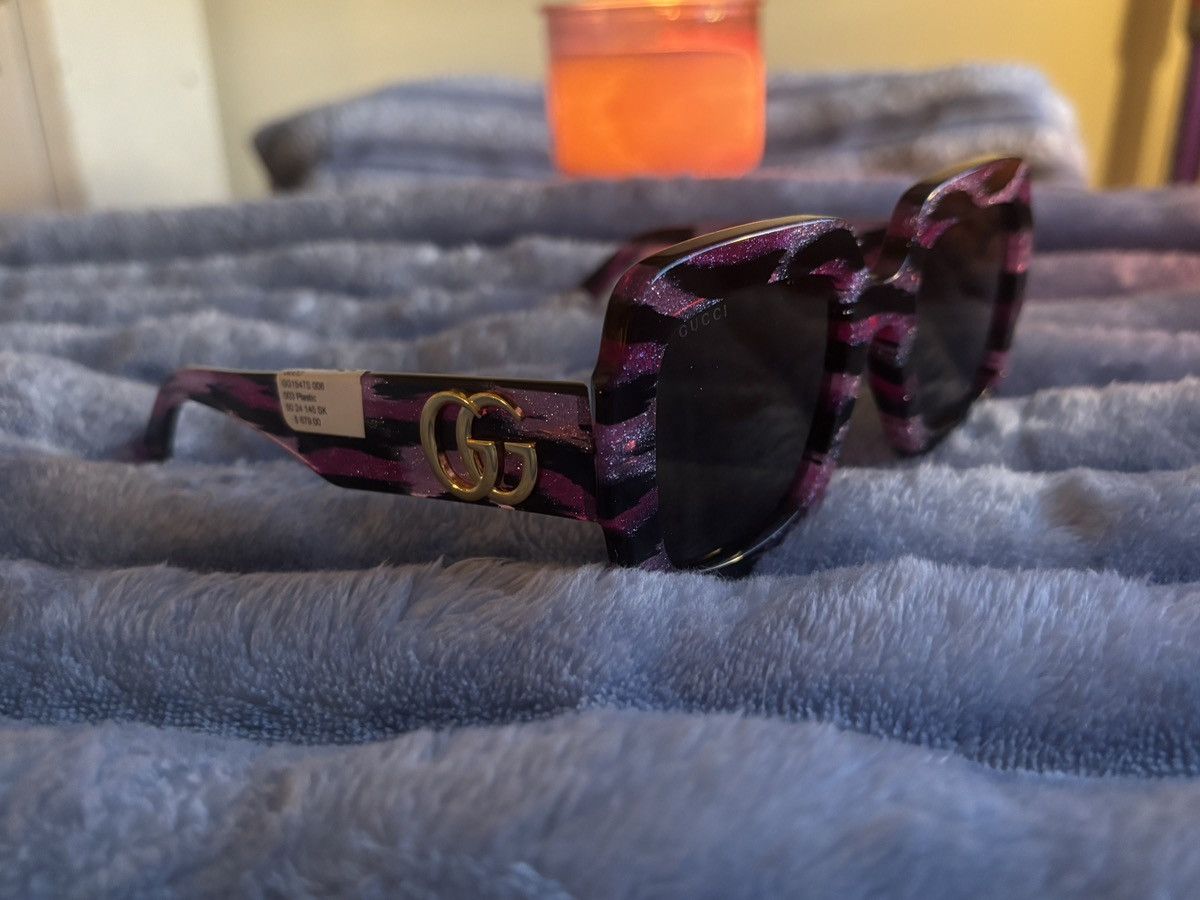 Gucci Gucci Women’s Fuchsia Leopard print Sunglasses Size ONE SIZE - 3 Thumbnail