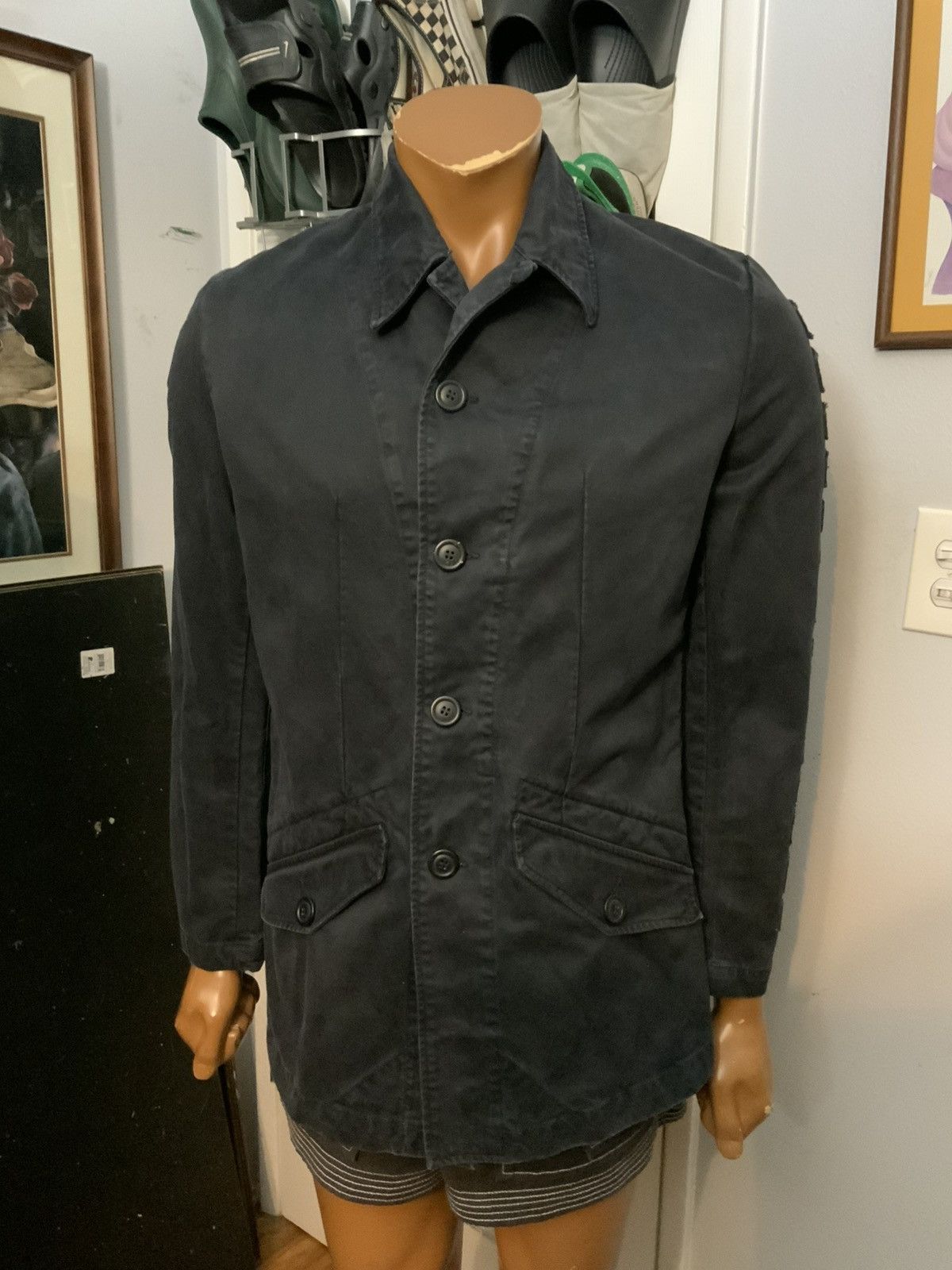 Designer × Sixty Sixty Italy Japan Military Flying Loop Collar Patch Jacket Size US S / EU 44-46 / 1 - 9 Thumbnail