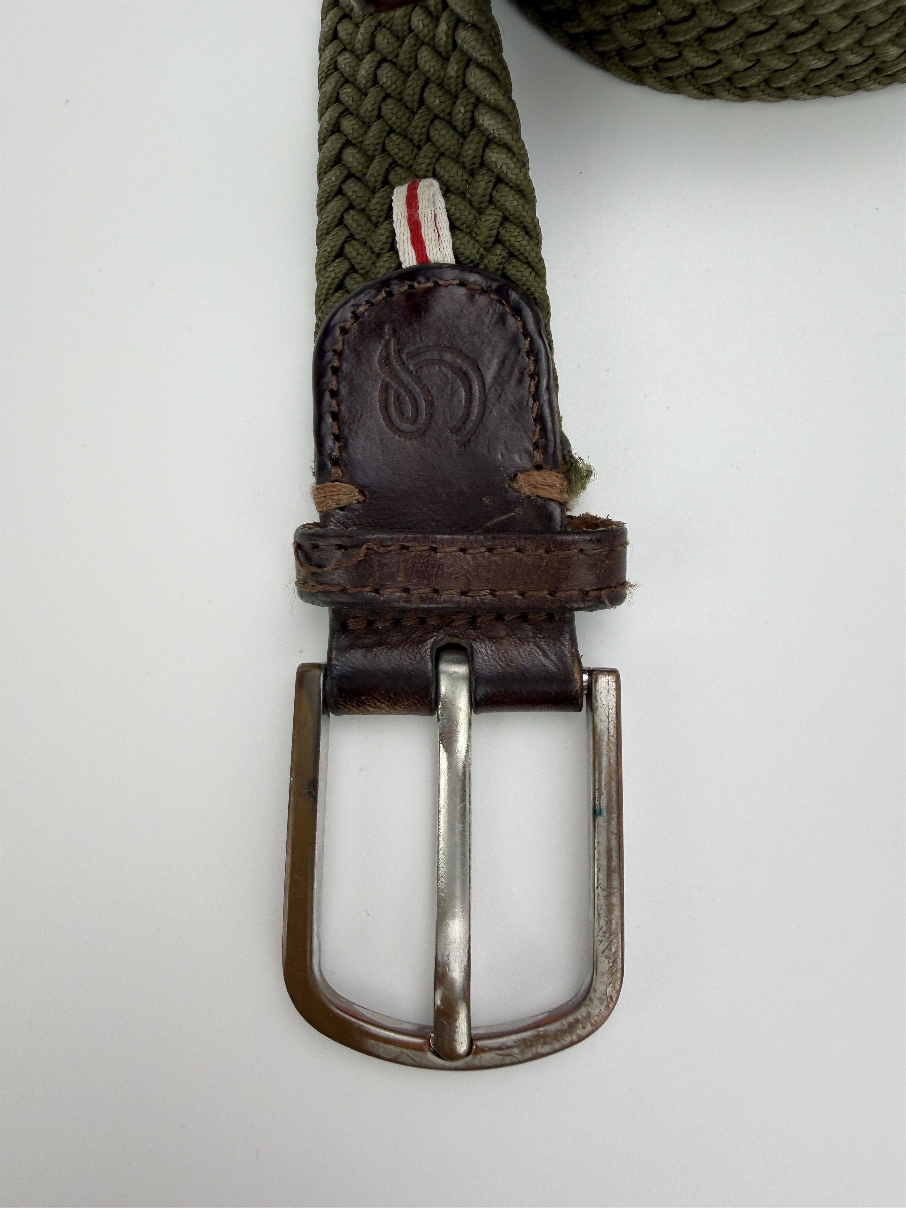 Vintage laboucle green mil style knitted belt Size ONE SIZE - 7 Thumbnail