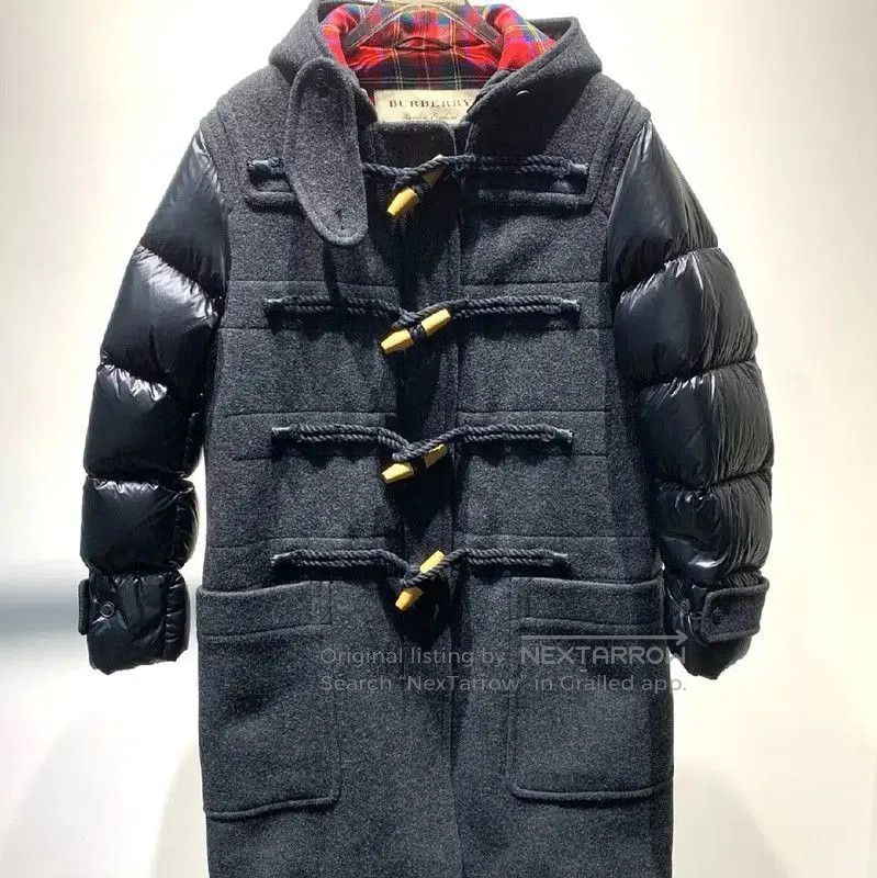 Burberry Burberry Black Wool Men's Down Coat. Size US M / EU 48-50 / 2 - 1 Thumbnail