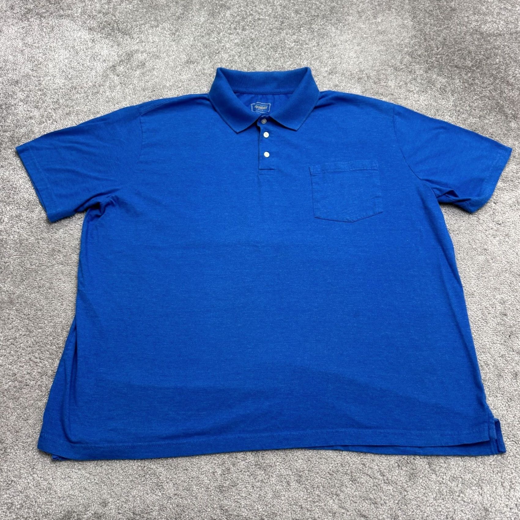 Vintage The Foundry Polo Shirt Mens 3XL Royal Blue Short Sleeve Pocket Preppy Size US XXL / EU 58 / 5 - 2 Thumbnail