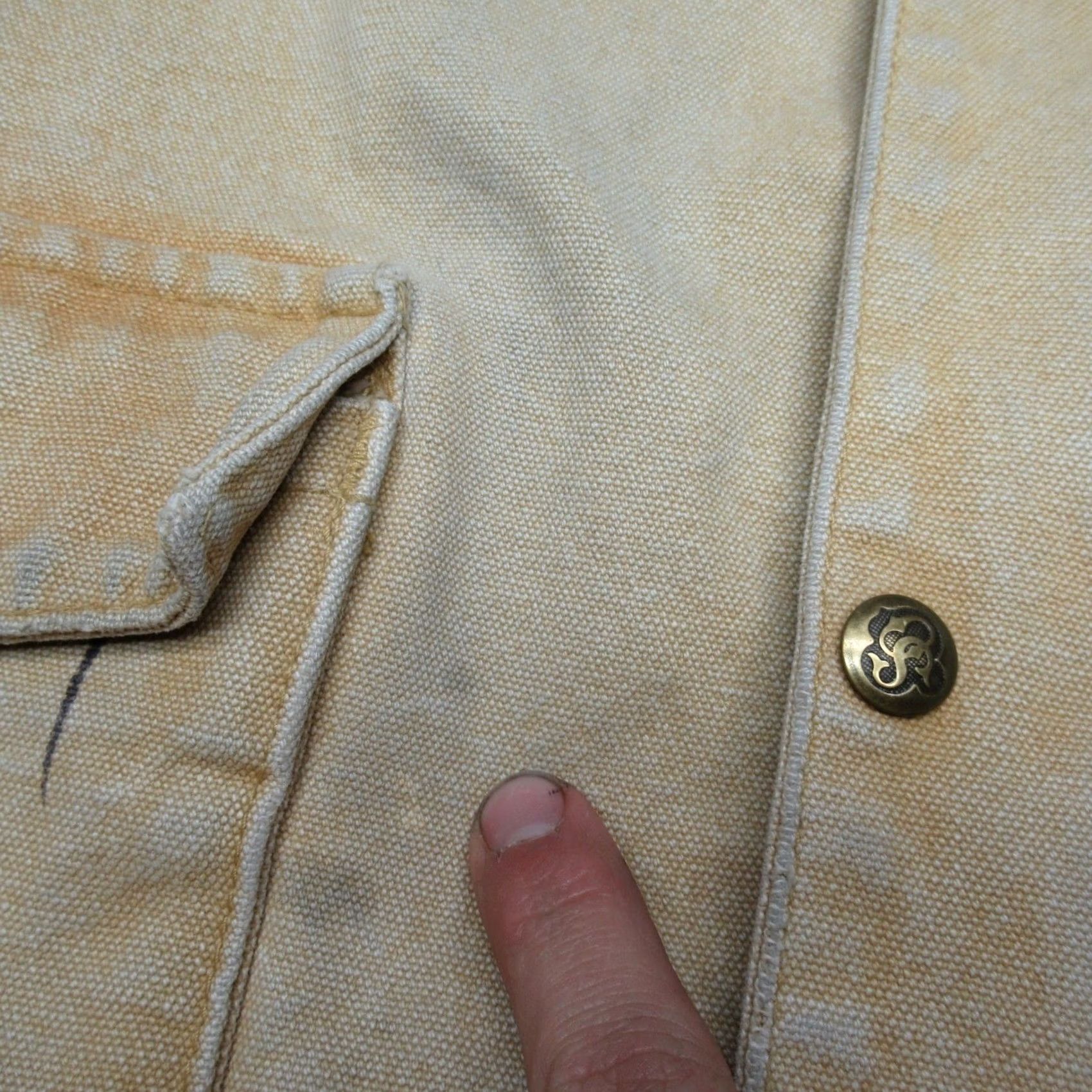 Vintage VINTAGE Schaefer Outfitter Vest Men Large Yellow Canvas Western Rugged USA Made VTG READ Size US L / EU 52-54 / 3 - 3 Thumbnail