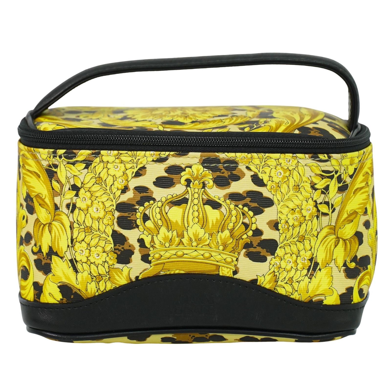 Versace Versace Vanity Hand Bag Canvas and Leather Size ONE SIZE - 1 Thumbnail