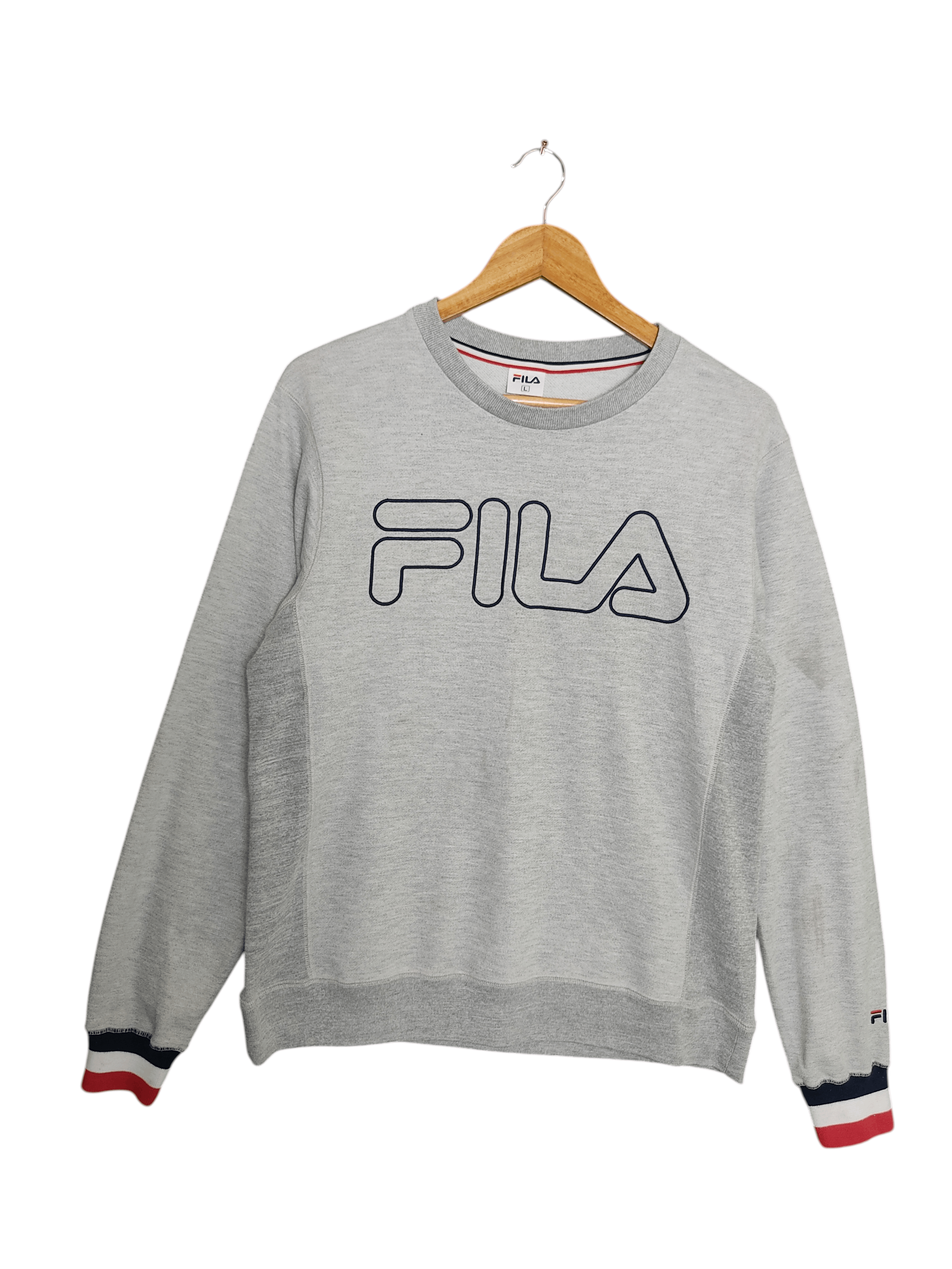 Fila Vintage Fila White Sweatshirt Size US L / EU 52-54 / 3 - 1 Thumbnail