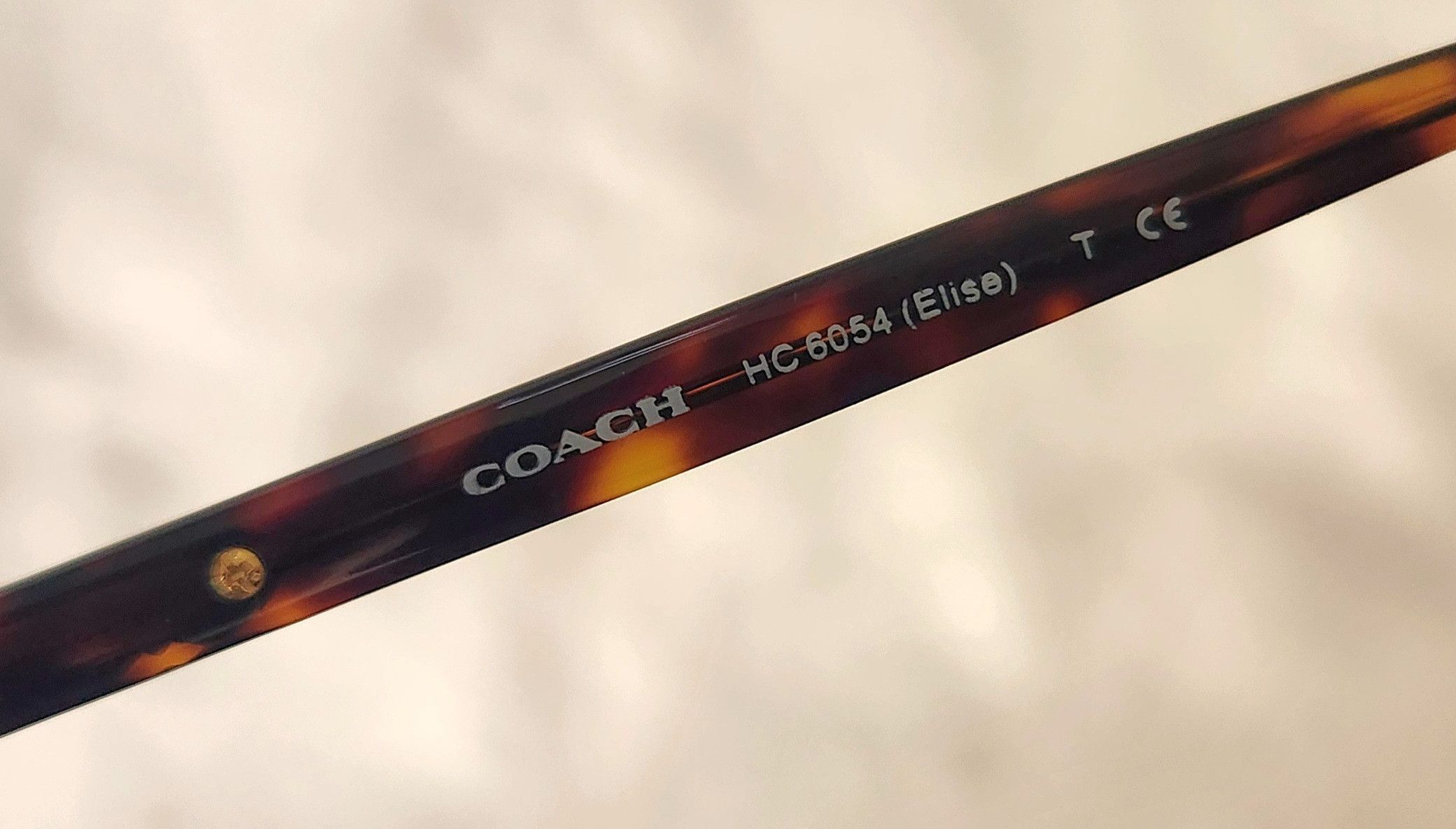 Coach Coach New York Elise HC6054 Tortoise Eyeglasses Frames Only Size ONE SIZE - 11 Thumbnail