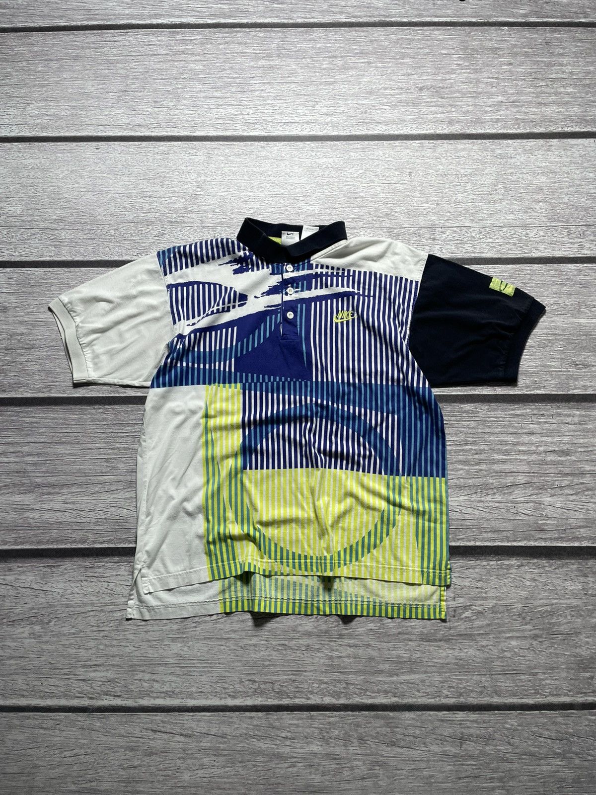Nike Nike Challenge Court Agassi Vintage Rare Polo T-shirt Size US M / EU 48-50 / 2 - 2 Thumbnail