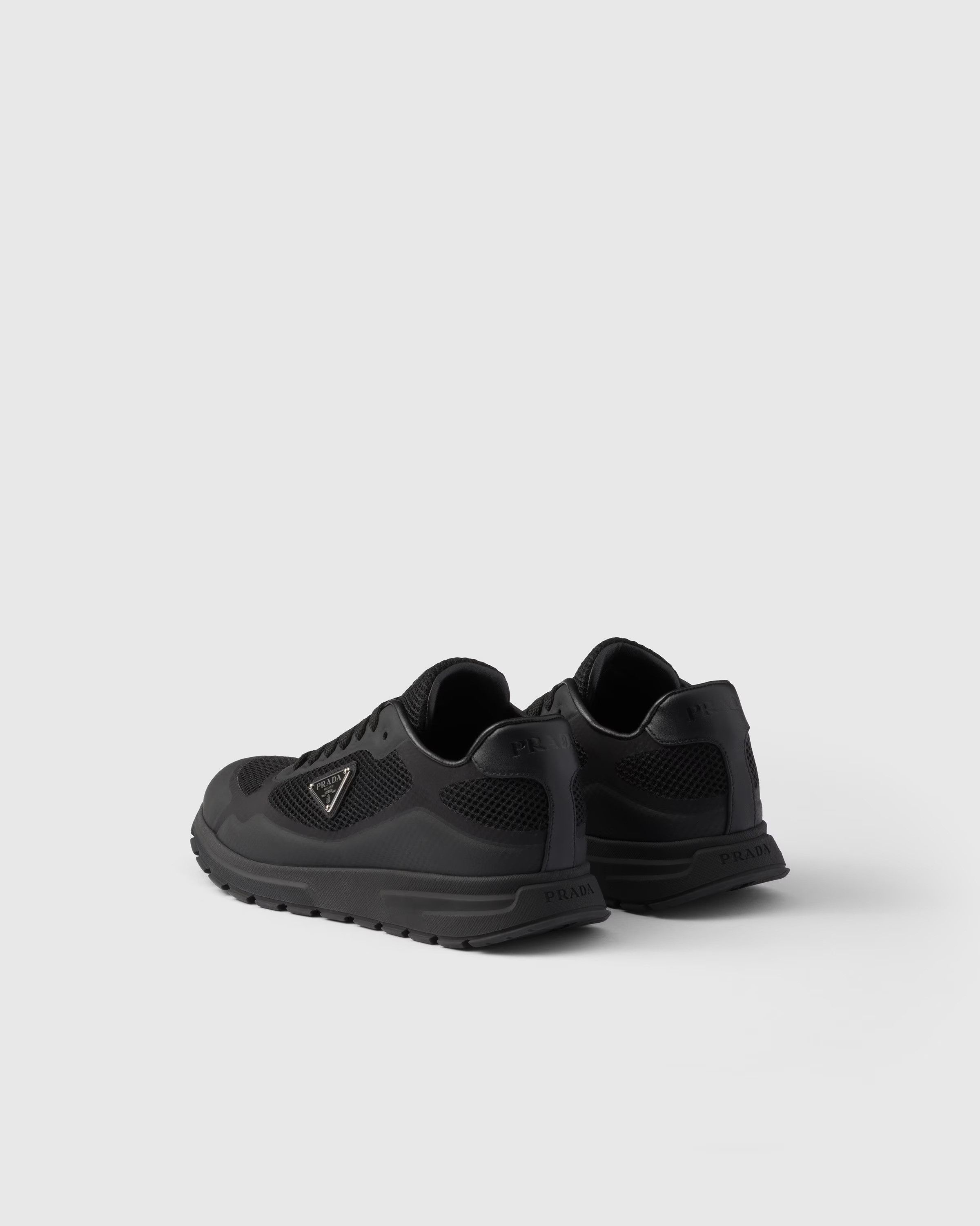 Prada o1B3y1r0526 Prax 2.0 Fabric and Mesh Sneakers in Black Size US 8 / IT 38 - 5 Thumbnail