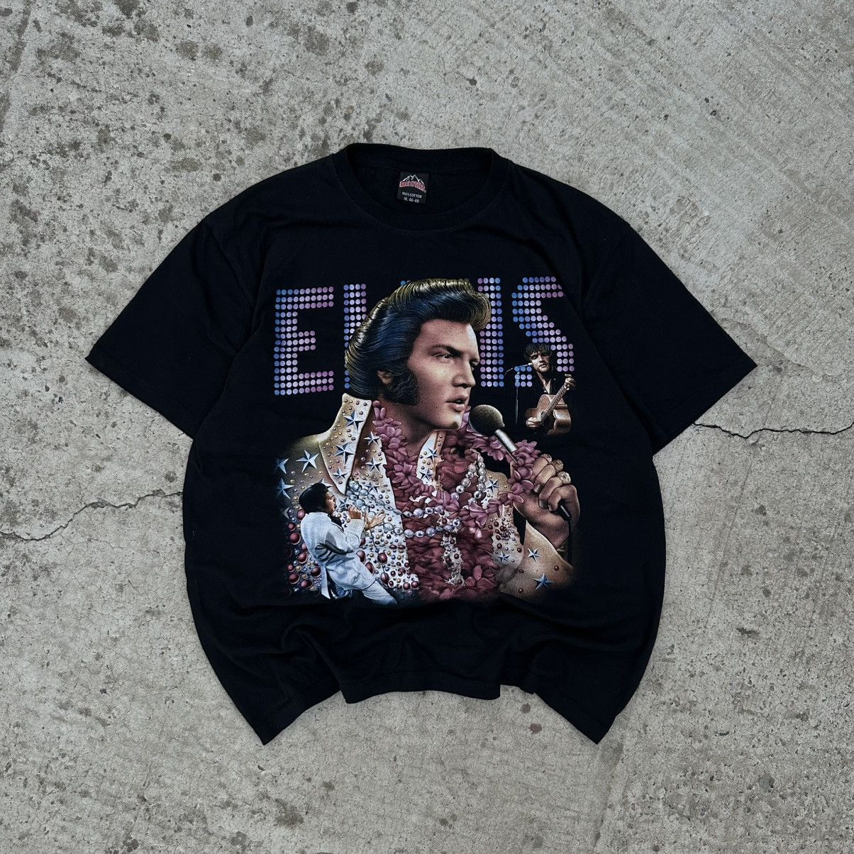 Perry Ellis Adult Elvis Presley T-shirts Big Logo Rock Band Size XL Y2K Size US XL / EU 56 / 4 - 1 Thumbnail
