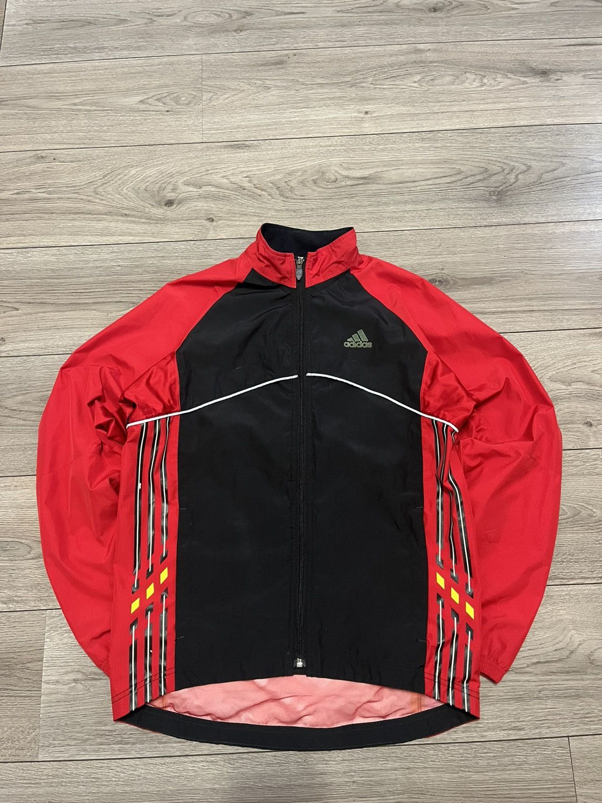Adidas × Vintage Mens Adidas Climaproof Red Black Adistar Jacket Lightweight Size US S / EU 44-46 / 1 - 4 Thumbnail
